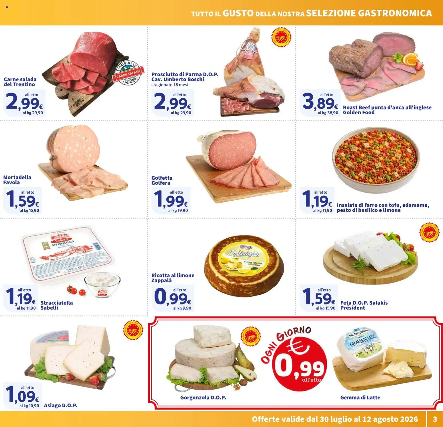 Volantino SIGMA del 30/07/2026 | Pagina: 3 | Prodotti: Latte, Pesto, Stracciatella, Farro