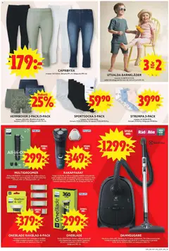 ICA Maxi erbjudanden - Förhandsvisning av reklamblad från butik ICA Maxi aktuell från 04.05.2026 | Sida: 12 | Produkter: Rakapparat, Trimmer, Galler, Rakblad