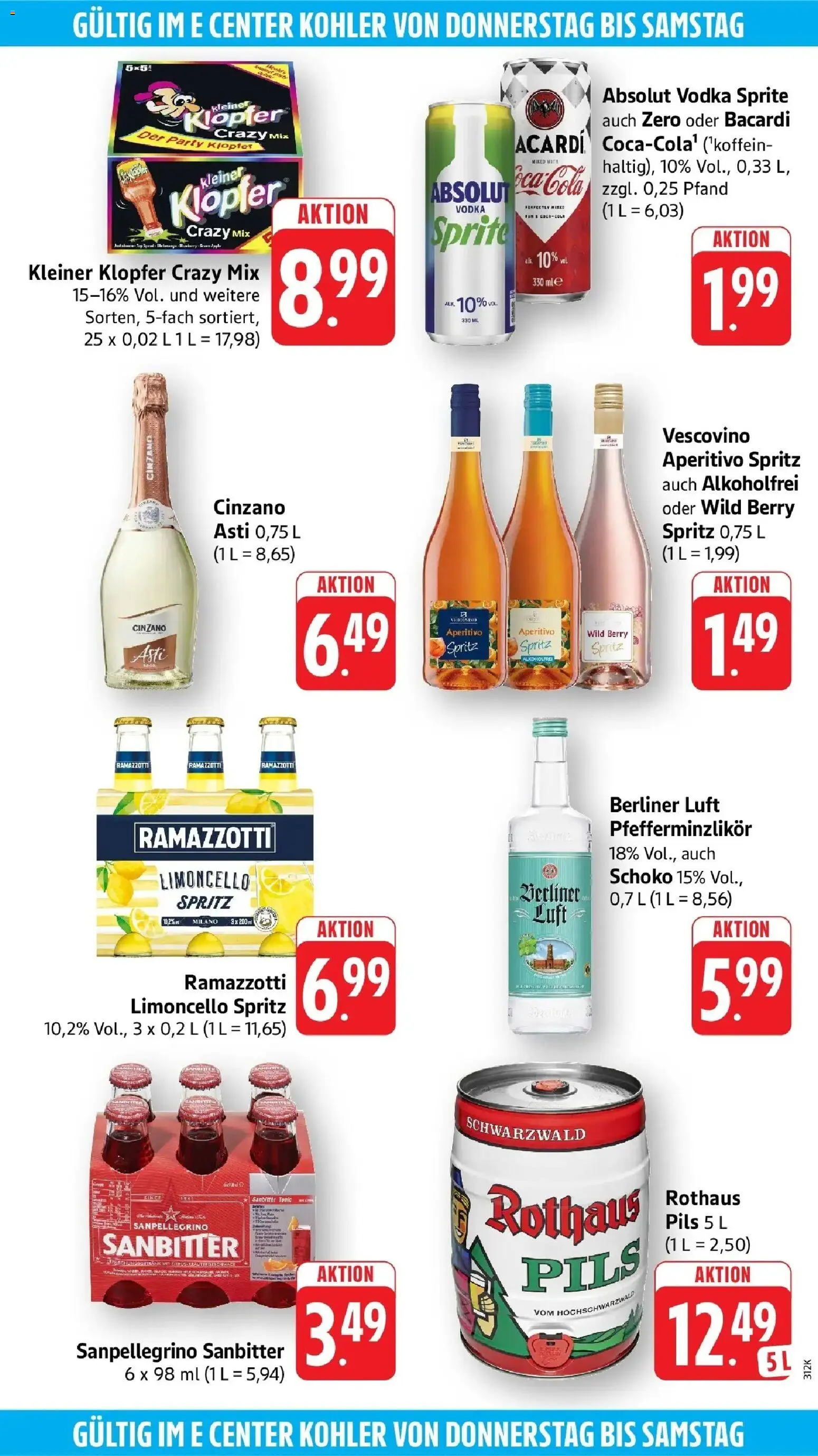 Edeka prospekt Ettenheim – gültig ab 08.06.2026 | Seite: 53 | Produkte: Berliner, Top, Bacardi, Vodka