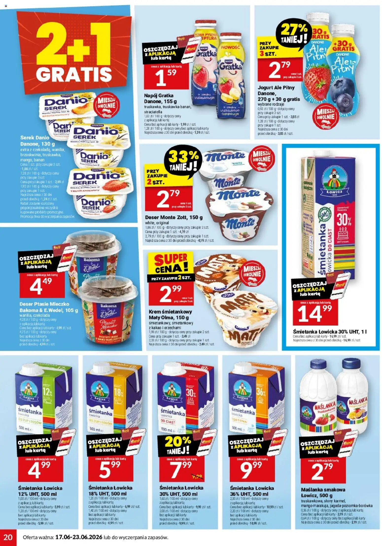 Twój Market gazetka od 17.06.2026 | Strona: 20 | Produkty: Karta, Ptasie mleczko, Czekolada, Banan