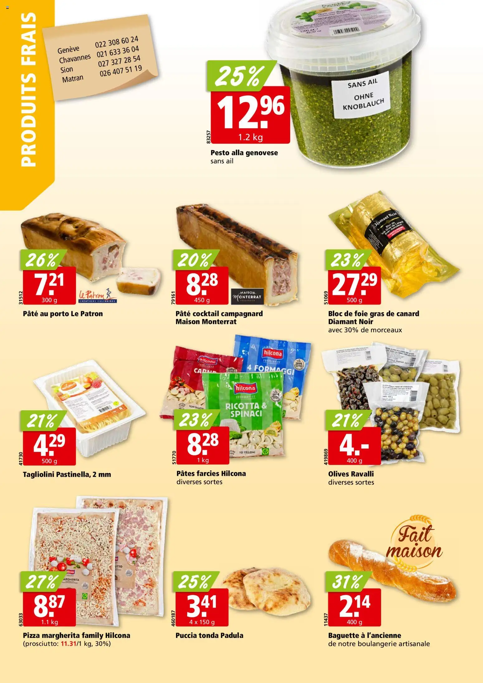 Aligro aktionen Chavannes, Matran, Genève, Sion – gültig ab 03.08.2026 | Seite: 12 | Produkte: Baguette, Pizza, Knoblauch