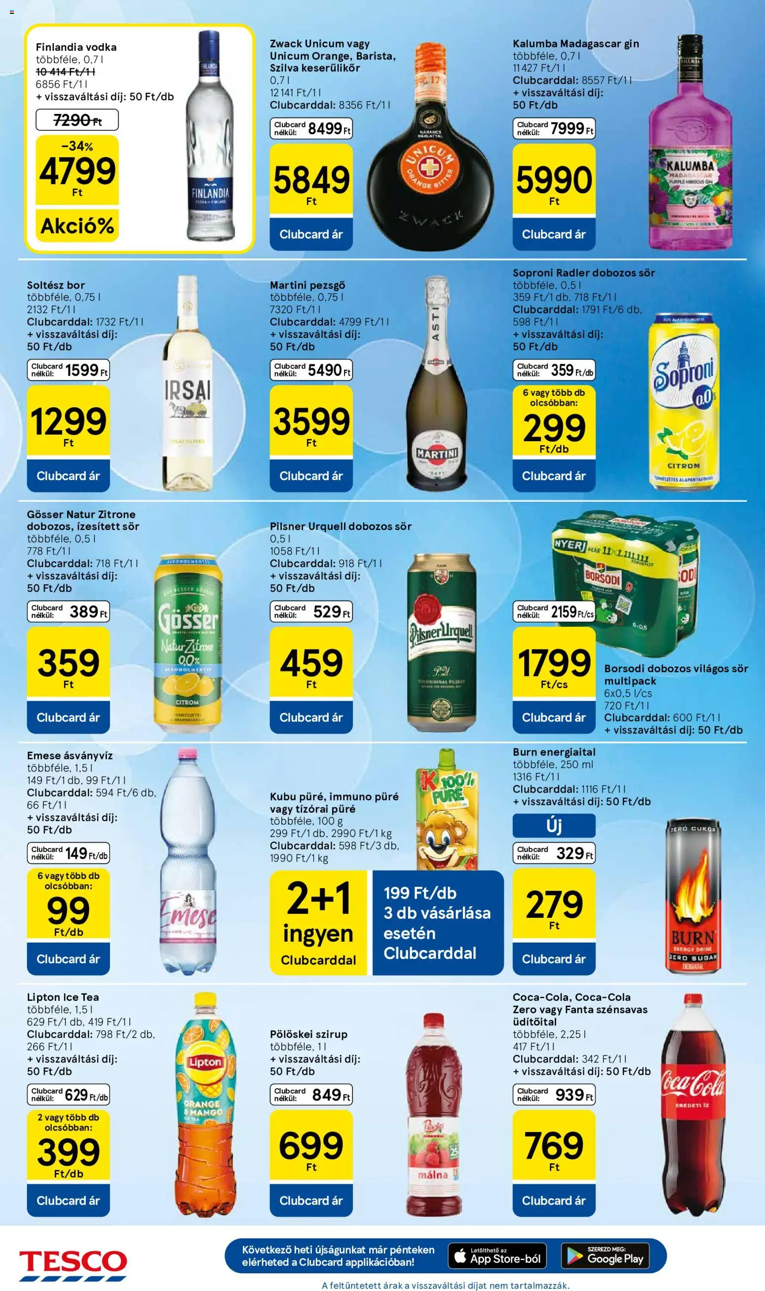 Tesco akciós ujság - amely érvényes a következő dátumtól: 2026.08.06. | Oldal: 6 | Termékek: Radler, Pezsgő, Gösser, Bor