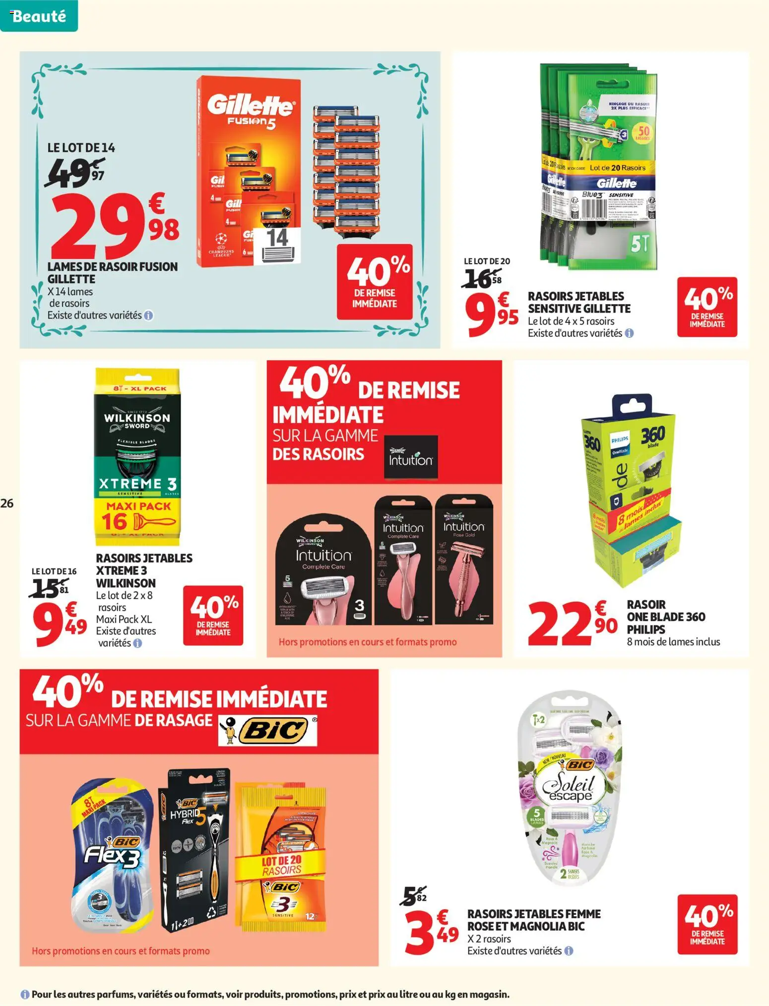 {H1} | Page: 26 | Produits: Rasoir
