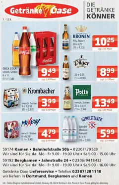 Angebote - Getränke Oase: Getränkeangebote ab 07.09.2026 gültig