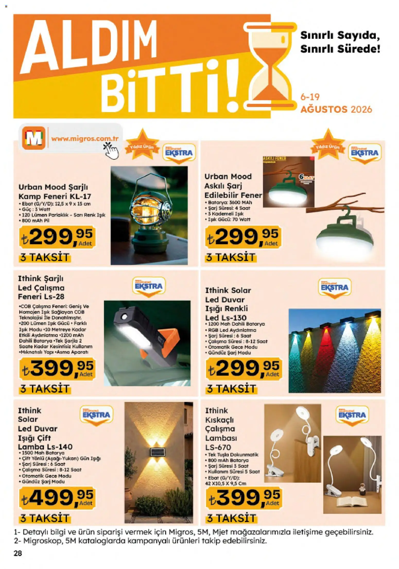 Migros Katalog - Migroskop - 06 Ağustos 2026 tarihinden itibaren geçerlidir | Sayfa: 139