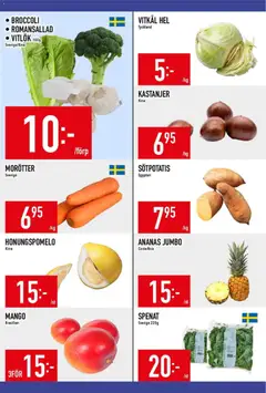 Matdax erbjudanden - Förhandsvisning av reklamblad från butik Matdax aktuell från 19/10/2026 | Sida: 12 | Produkter: Vitlök, Romansallad, Mango, Broccoli