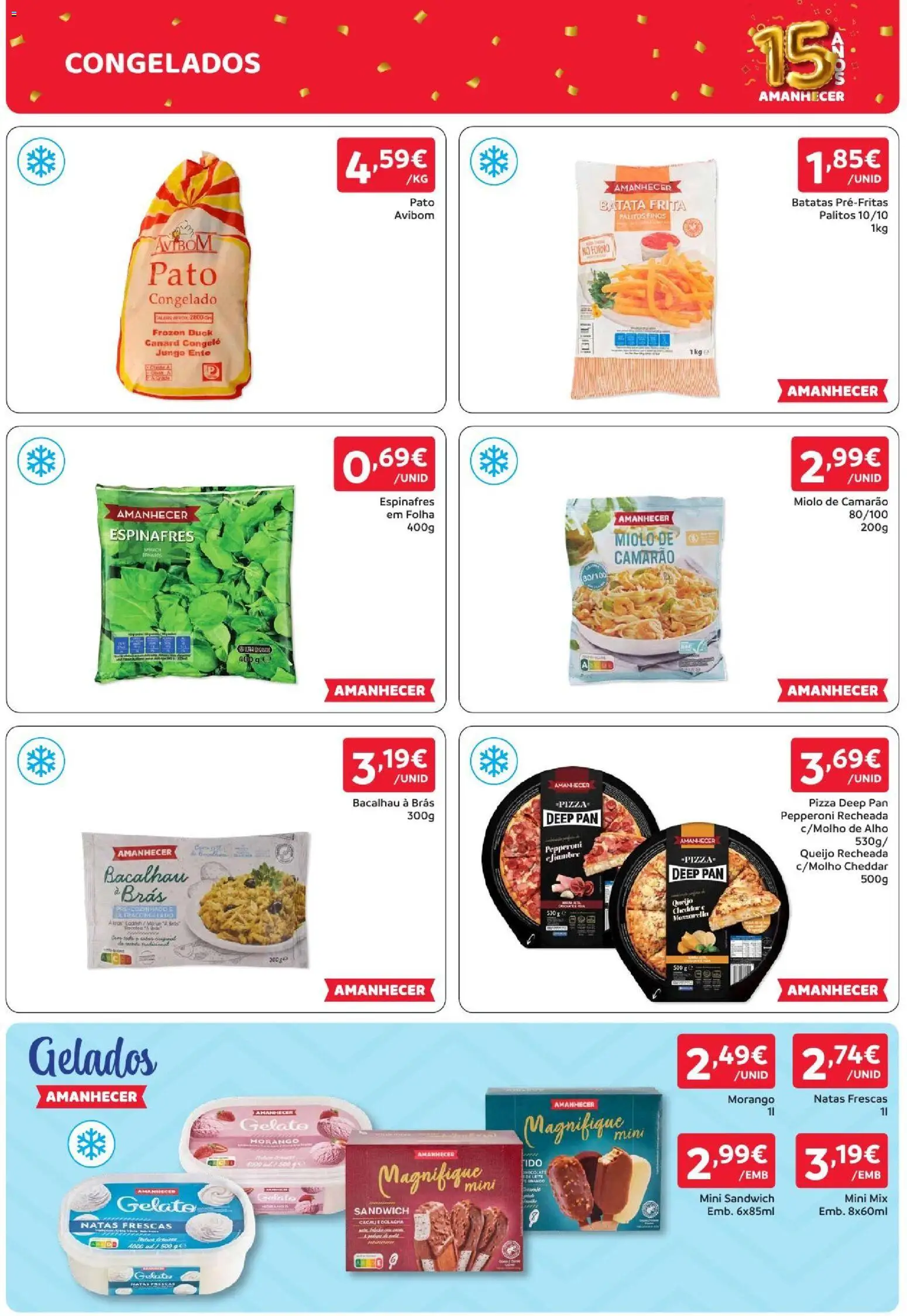 Amanhecer folheto │ válido de 22/10/2026 | Página: 9 | Produtos: Fiambre, Batatas, Queijo, Natas