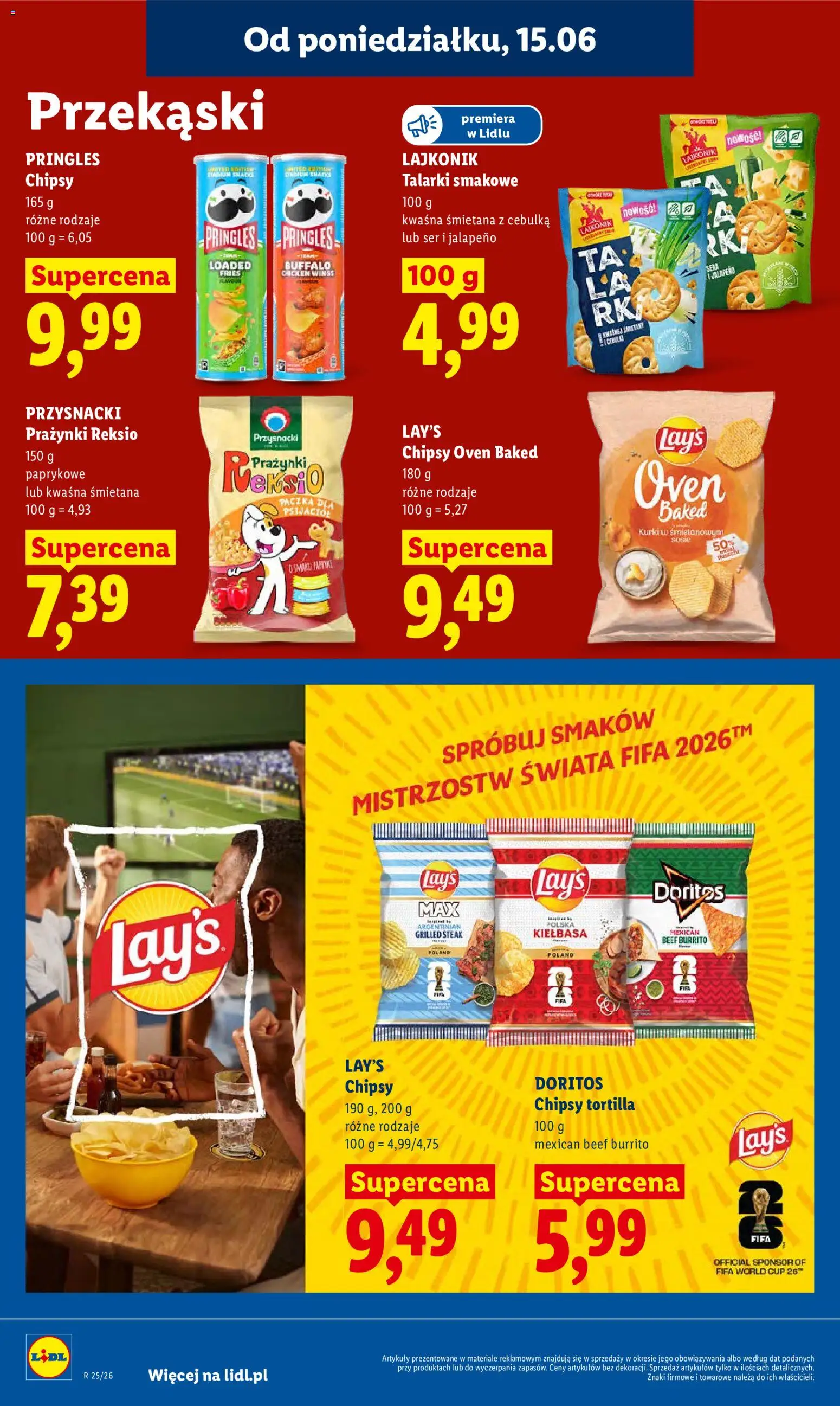 Lidl Polsko leták od 15.06.2026 | Strana: 84 | Produkty: Steak, Doritos, Tortilla, Chipsy