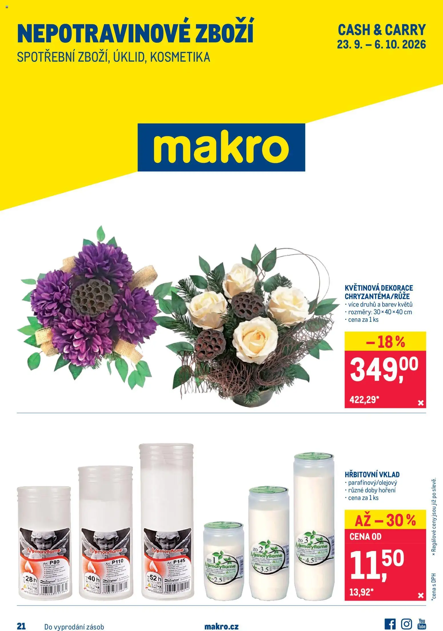 Makro leták - Nepotravinové zboží od 23.09.2026 | Strana: 1