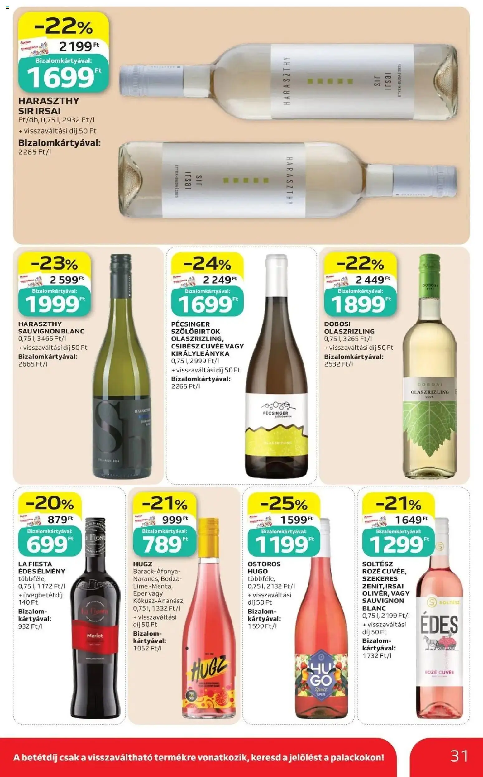 Auchan akciós újság Szolnok - 2026.09.03. -tól/töl > akció, lapozható szórólap 🛍️ | Oldal: 31 | Termékek: Lime, Cuvée, Eper
