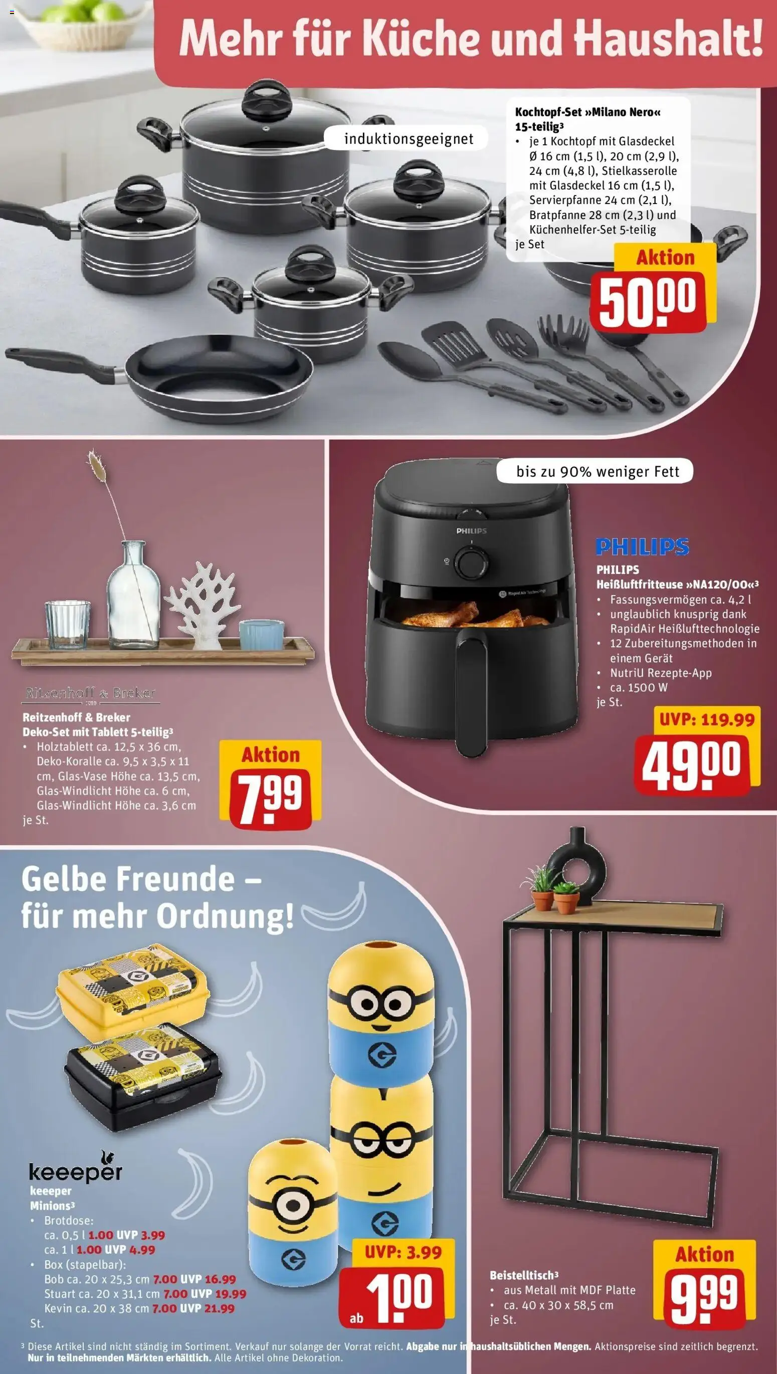 REWE Prospekt ab 17.08.2026 zum Blättern » Angebote | Seite: 36 | Produkte: Philips, Box, Küche, Heißluftfritteuse