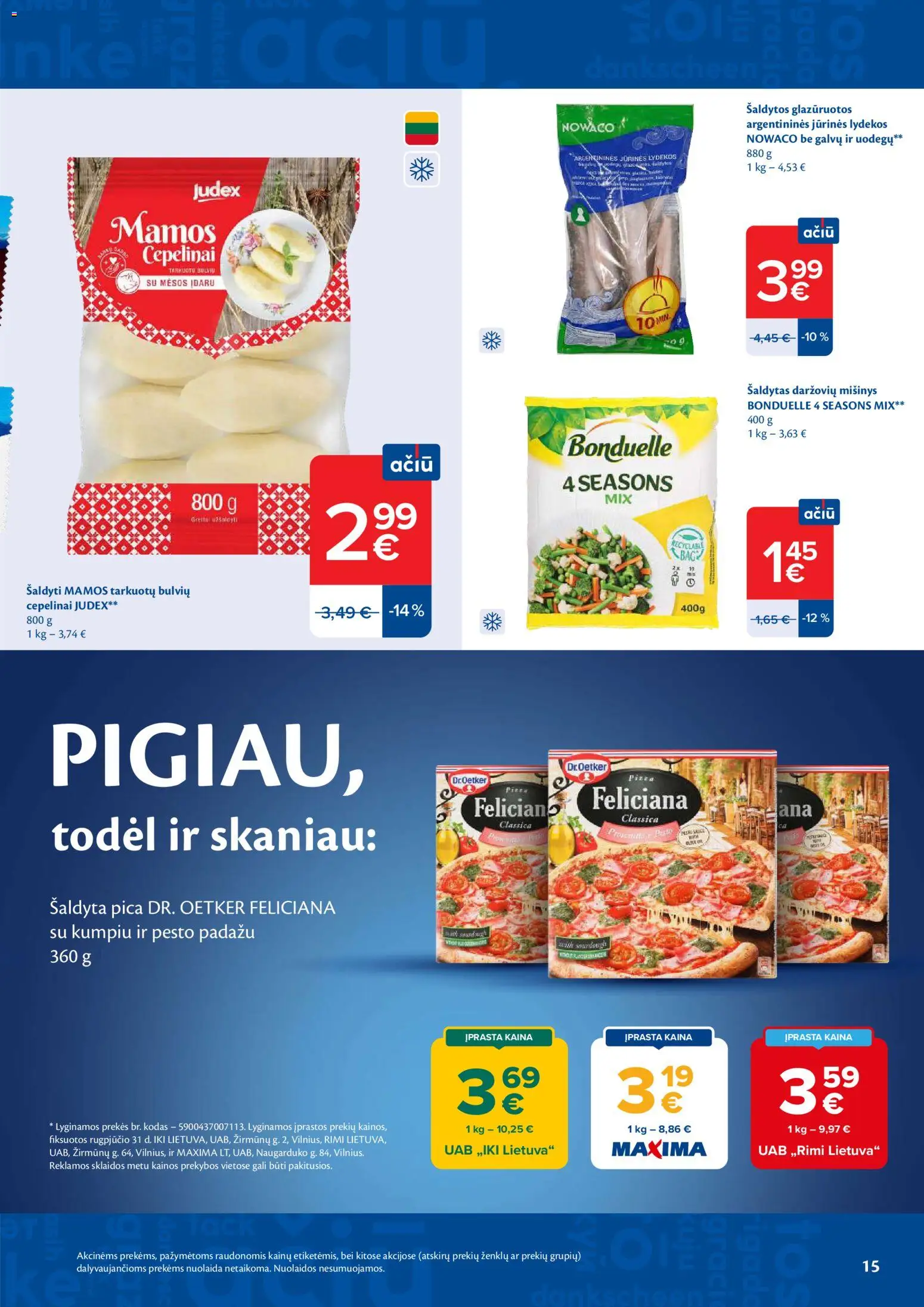 MAXIMA akcijos nuo 2026.09.08 | Puslapis: 15 | Prekių: Pica