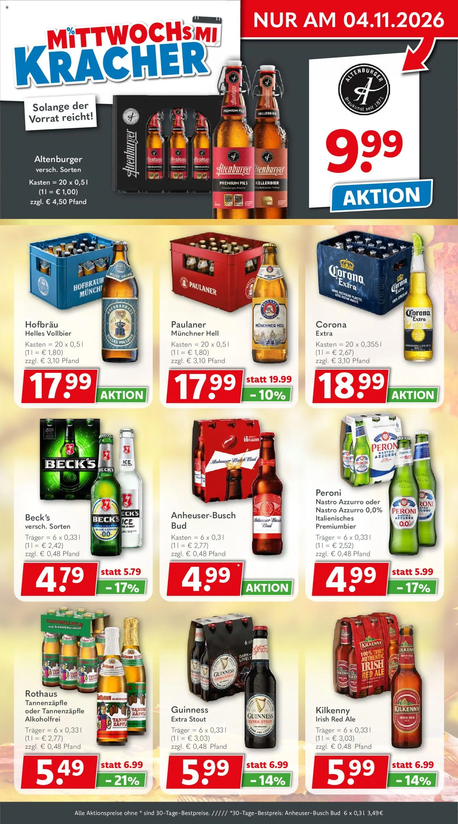 Getränkeland Prospekt – gültig ab 26.10.2026 | Seite: 3 | Produkte: Bad, Pils, Paulaner