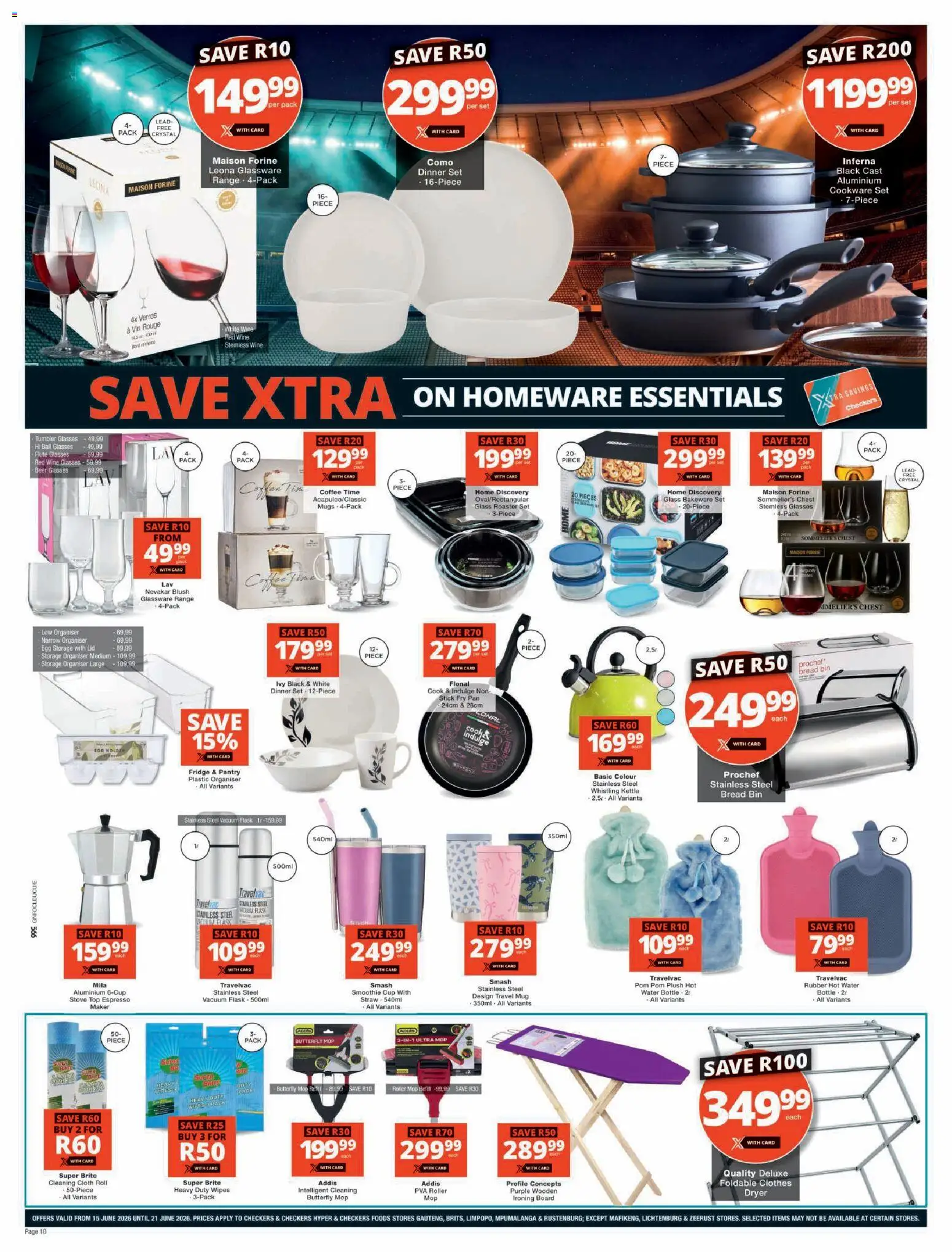 New Checkers catalogue – valid from 15.06.2026 | Page: 10 | Products: Bread, Wine, Beer, Mug