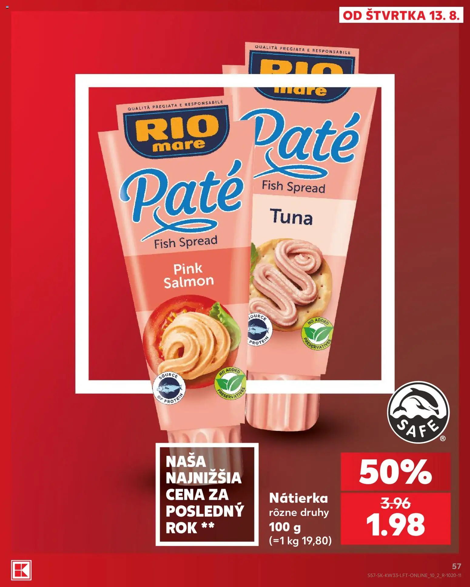 Nové Kaufland akcie – leták je platný od 13.08.2026 | Strana: 57