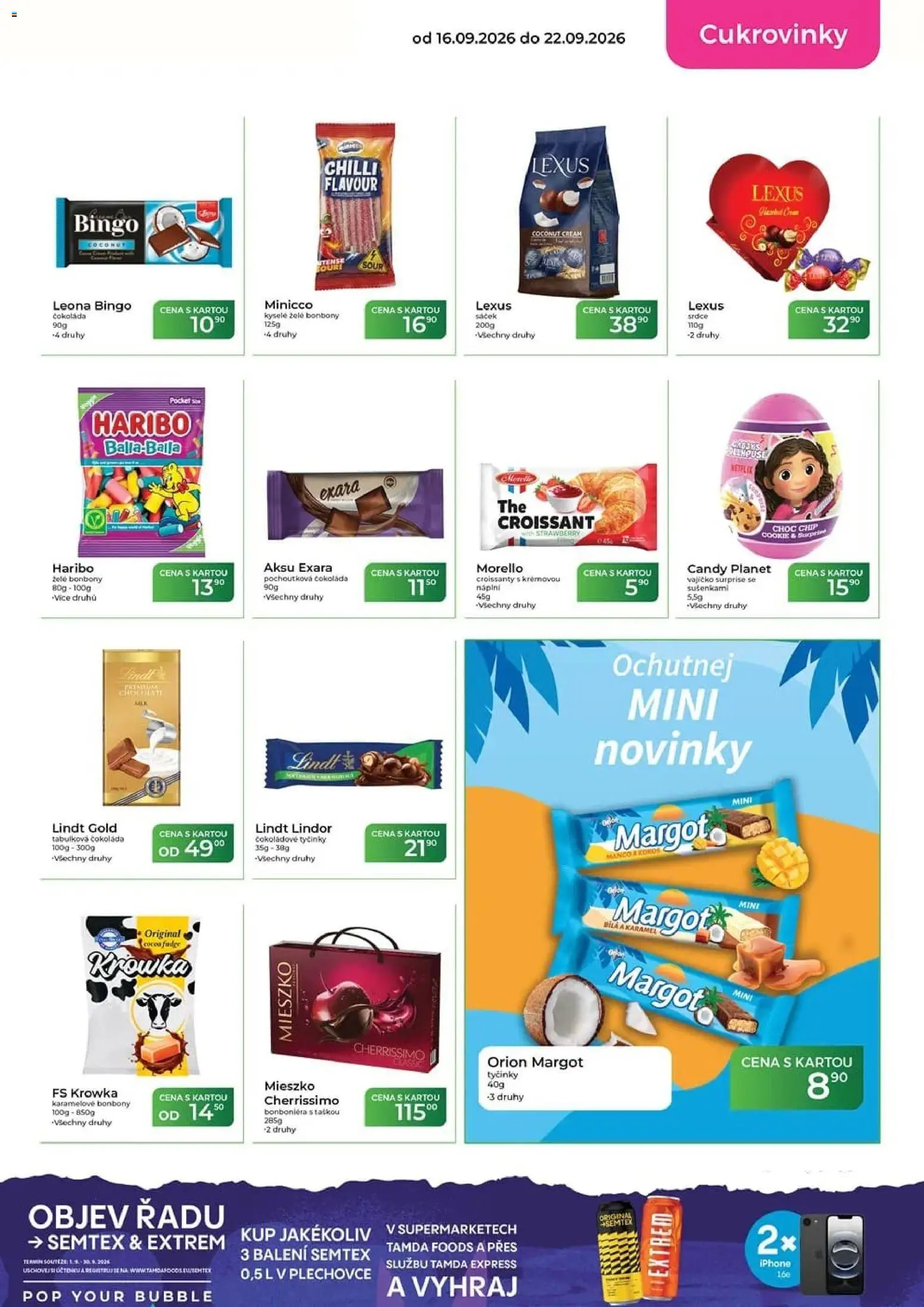 Tamda Foods leták od 16.09.2026 | Strana: 27 | Produkty: Haribo, Lindt lindor, Cukrovinky, Želé bonbóny