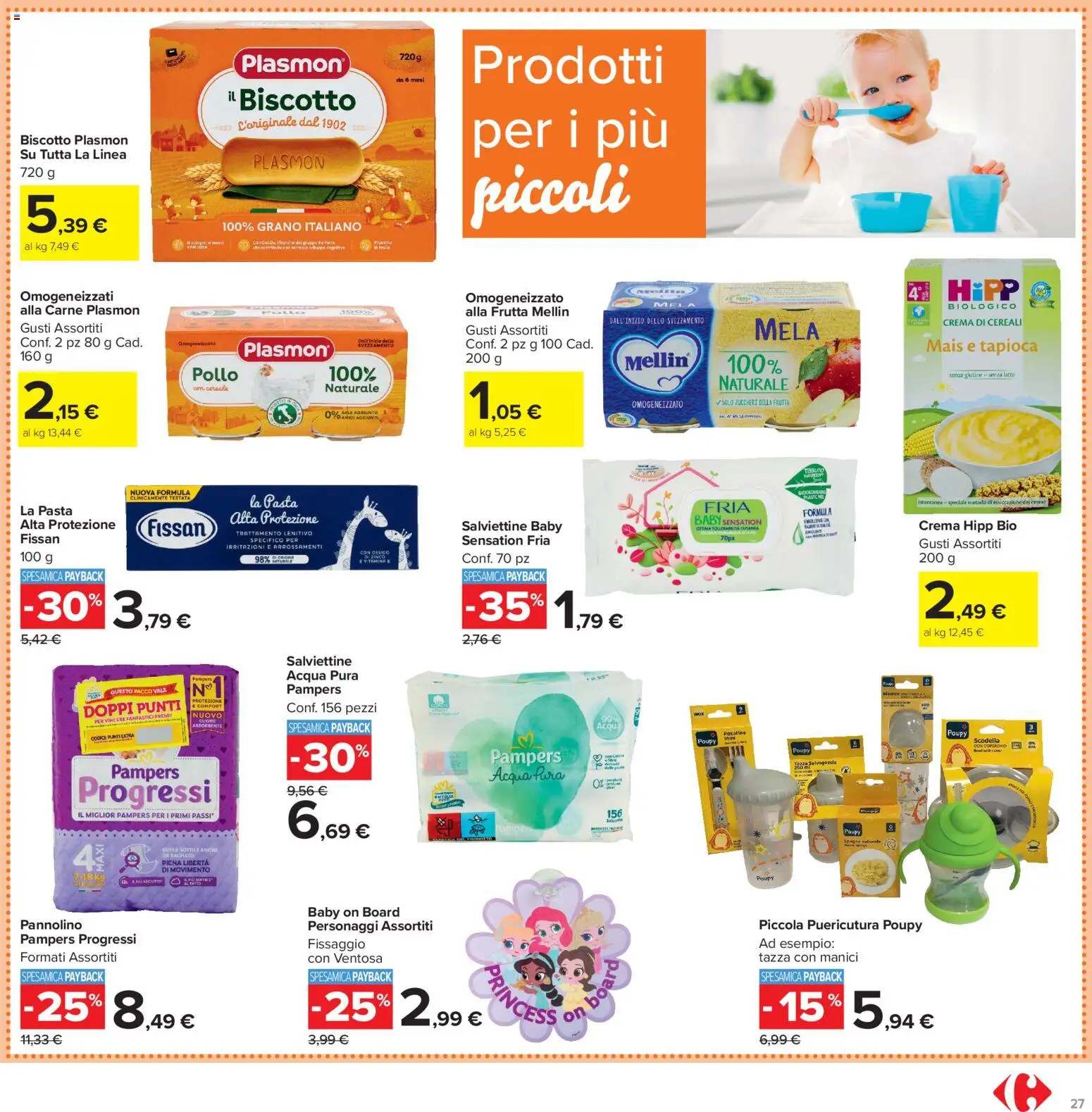 Volantino Carrefour del 13/07/2026 | Pagina: 27 | Prodotti: Crema, Pollo, Cereali, Frutta