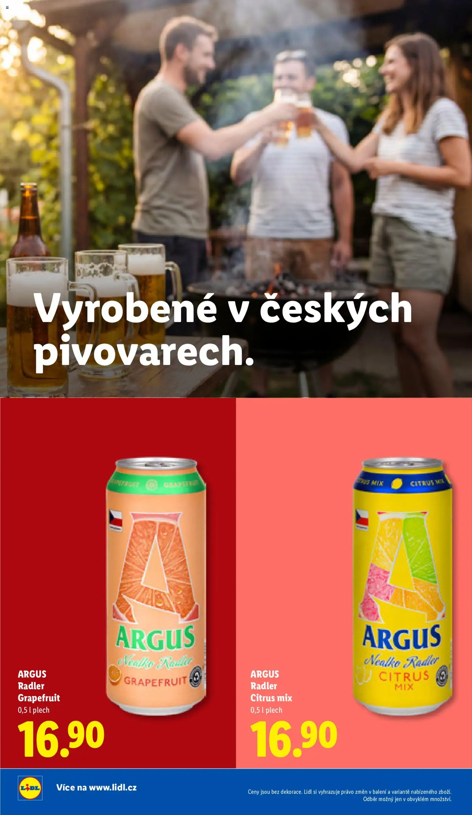 Lidl leták - Vše pro skvělé grilování od 05.05.2026 | Strana: 16 | Produkty: Argus, Radler, Plech