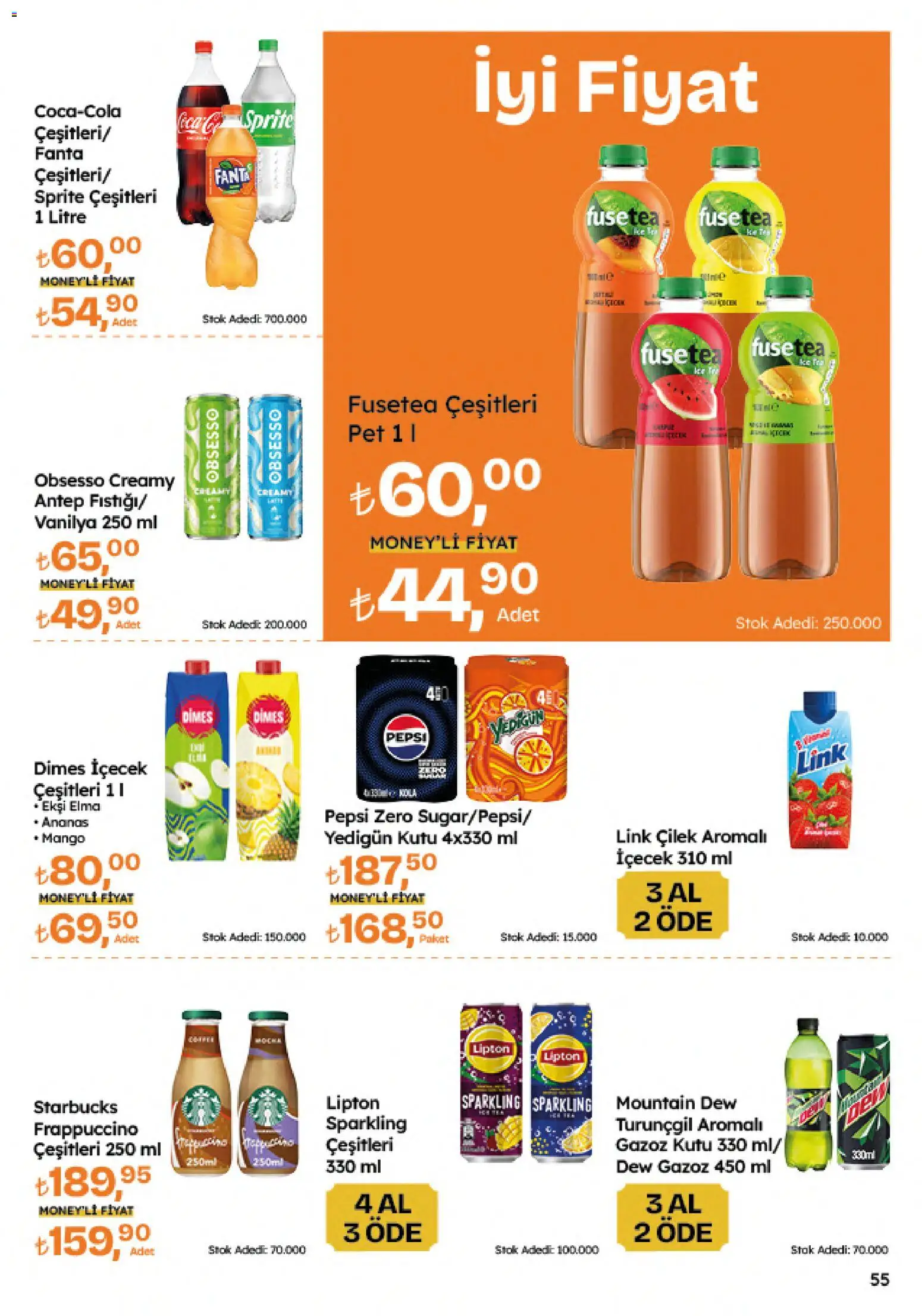 Migros Katalog - Migroskop - 09 Temmuz 2026 tarihinden itibaren geçerlidir | Sayfa: 55 | Ürünler: Elma, Ananas, Çilek, Fanta