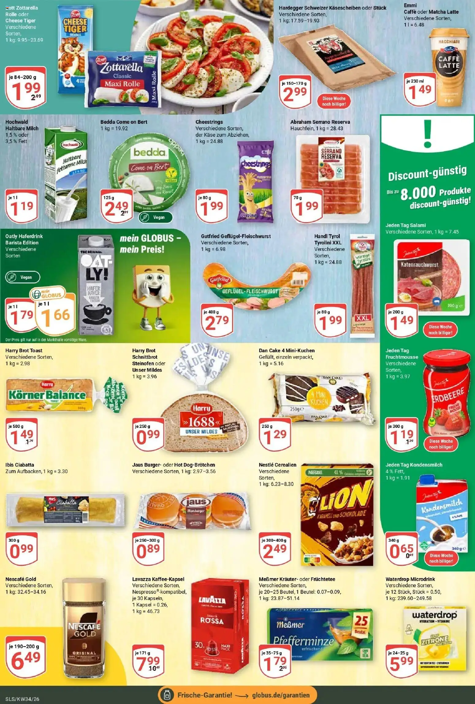 Globus Prospekt Saarlouis (ab 17.08.2026) » Angebote online | Seite: 13 | Produkte: Käse, Früchtetee, Salami, Nescafe gold