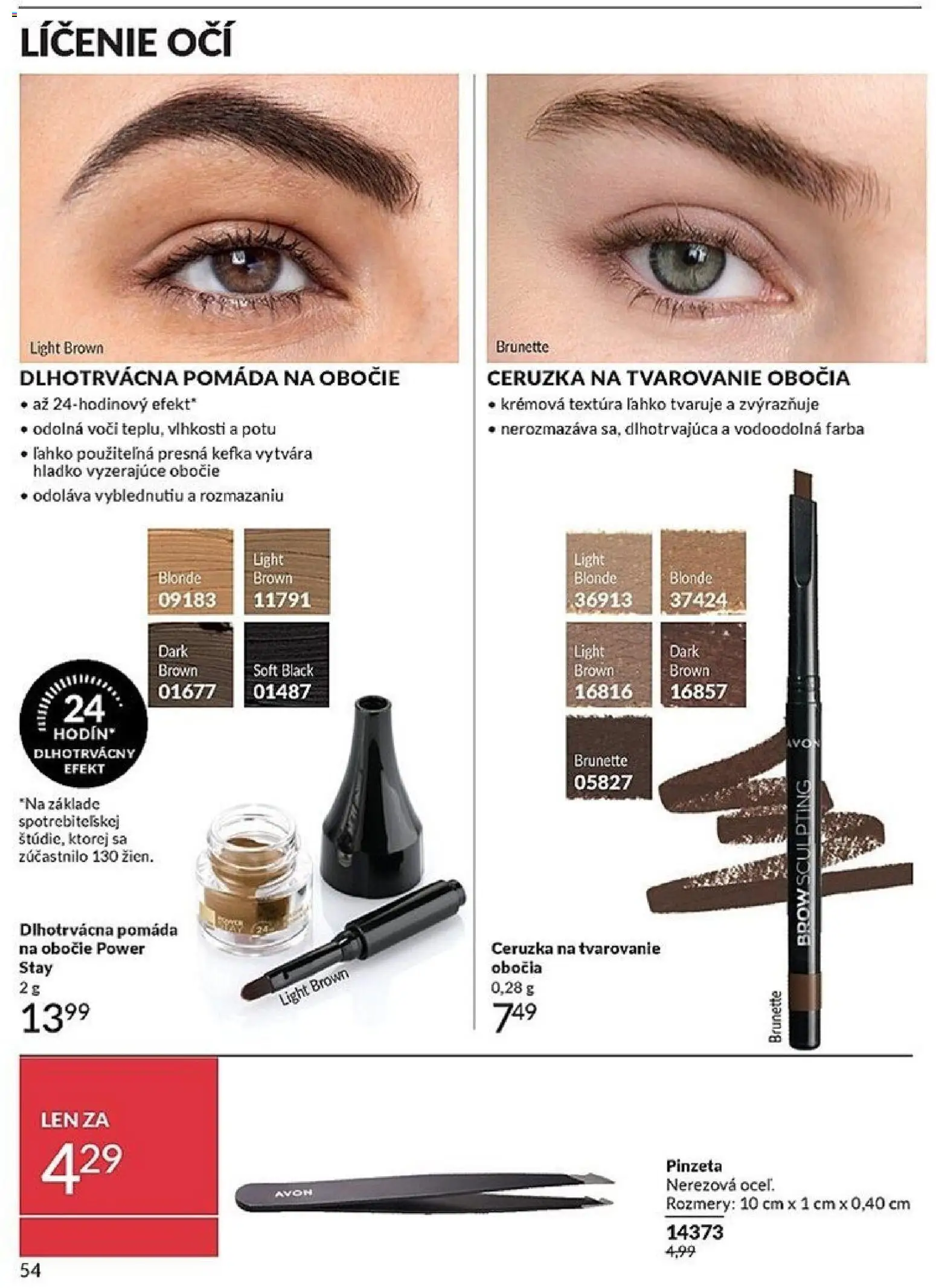 Nové Avon akcie – leták je platný od 01.06.2026 | Strana: 54 | Produkty: Ceruzka