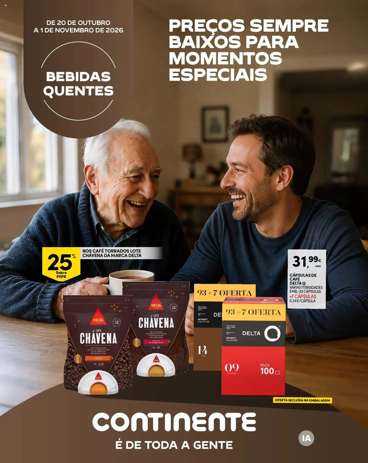 Continente folheto Madeira │ válido de 20/10/2026 | Página: 21 | Produtos: Delta q, Bebidas, Cápsulas, Café