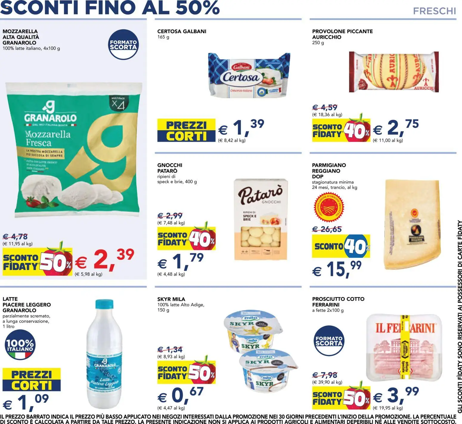 Volantino Esselunga S del 07/10/2026 | Pagina: 10 | Prodotti: Provolone, Prosciutto Cotto, Basso, Parmigiano
