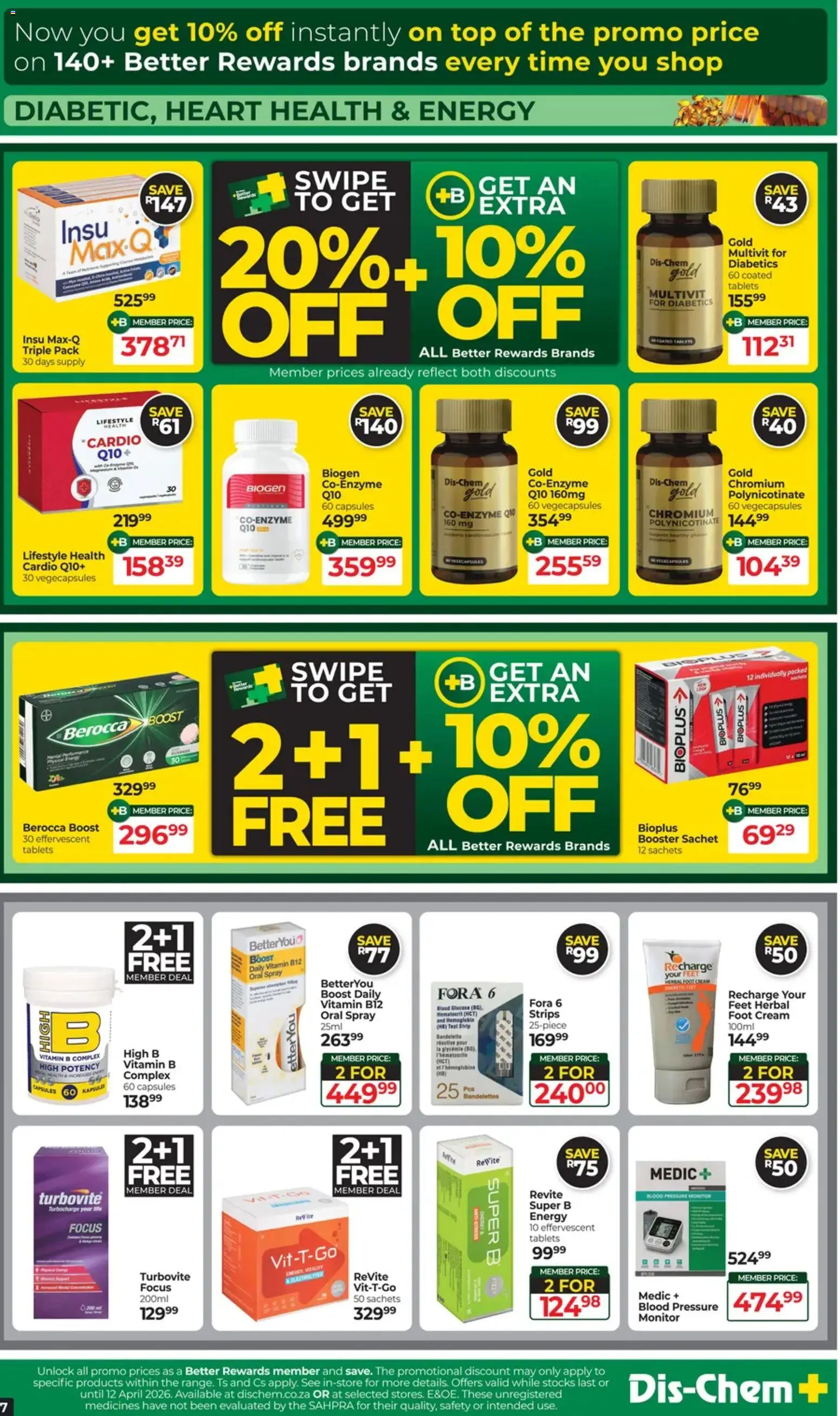 New Dis-Chem catalogue – valid from 17.03.2026 | Page: 7 | Products: Monitor, Cream
