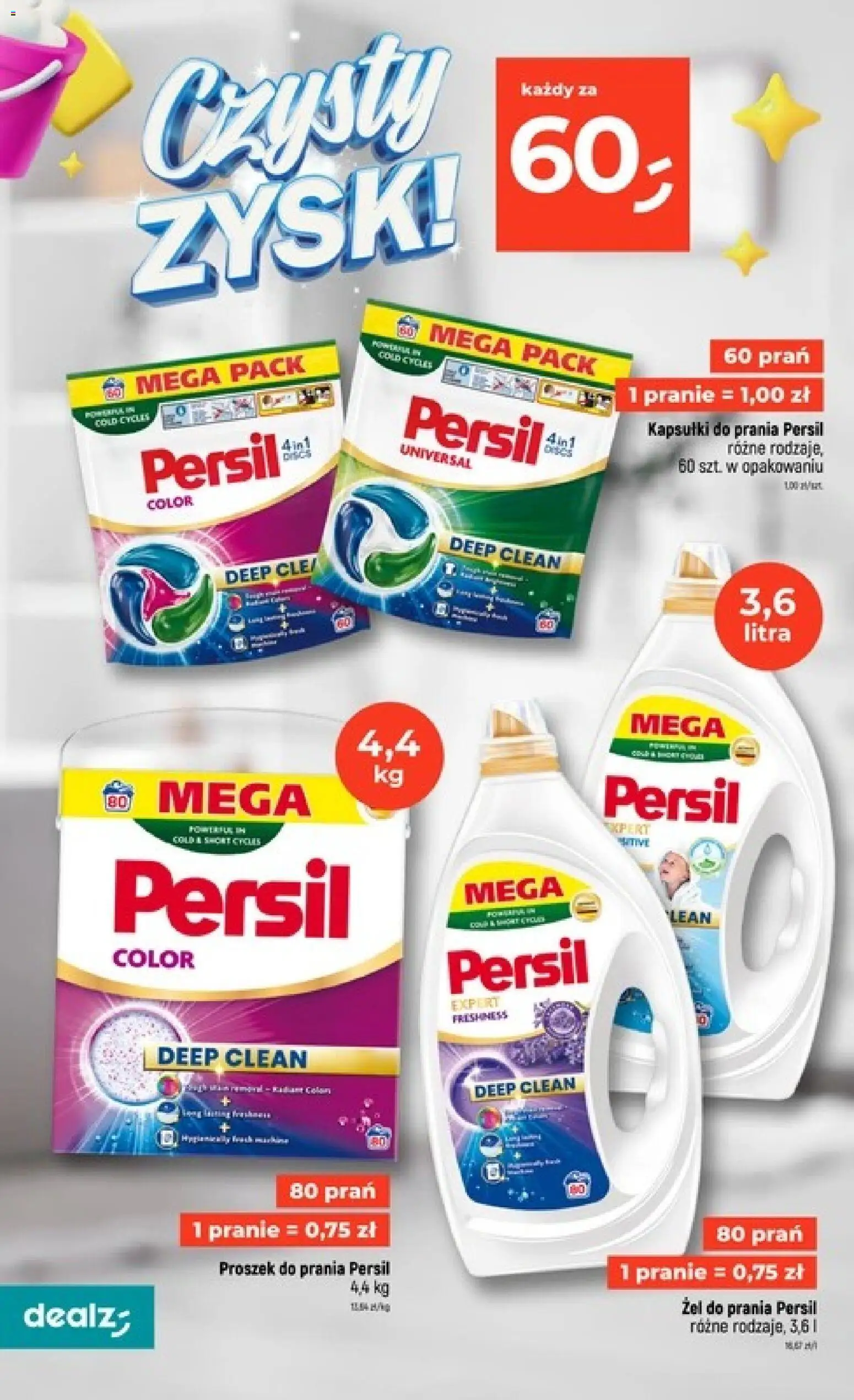 Dealz gazetka - Czysty zysk od 03.09.2026 | Strona: 2 | Produkty: Proszek, Kapsułki do prania, Proszek do prania, Proszek do prania Persil