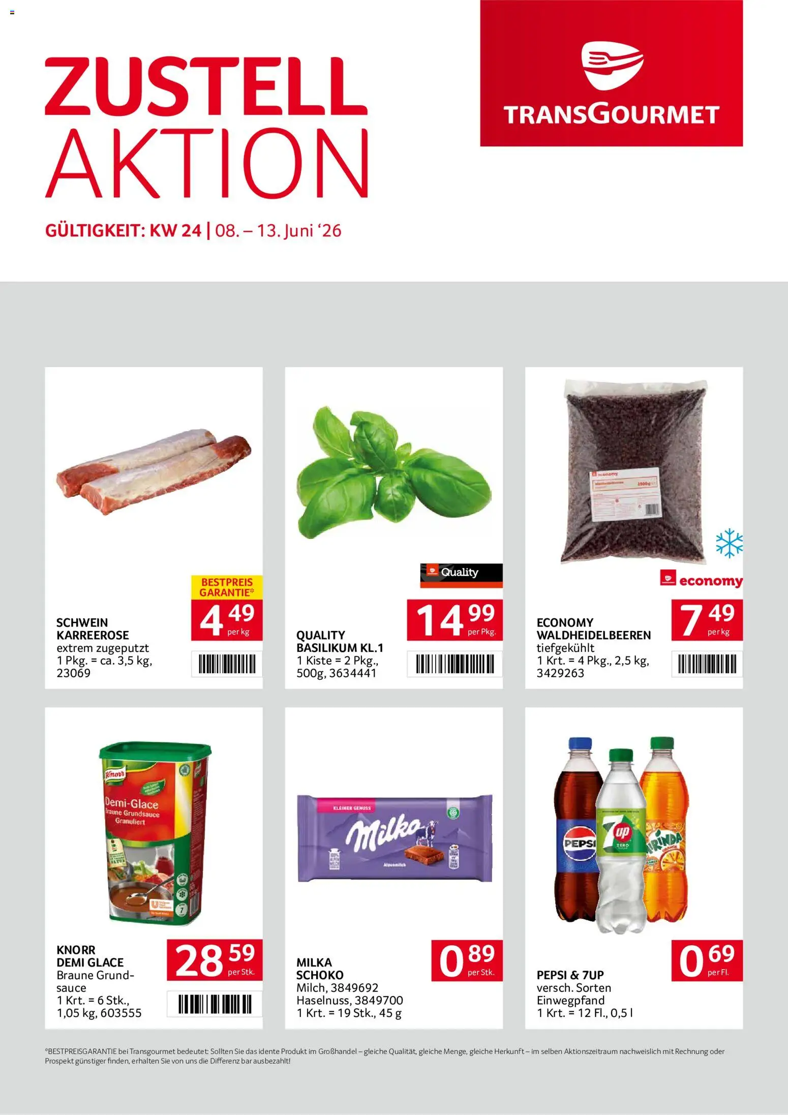Transgourmet Zustellaktion gültig ab 08.06.2026 | Seite: 1