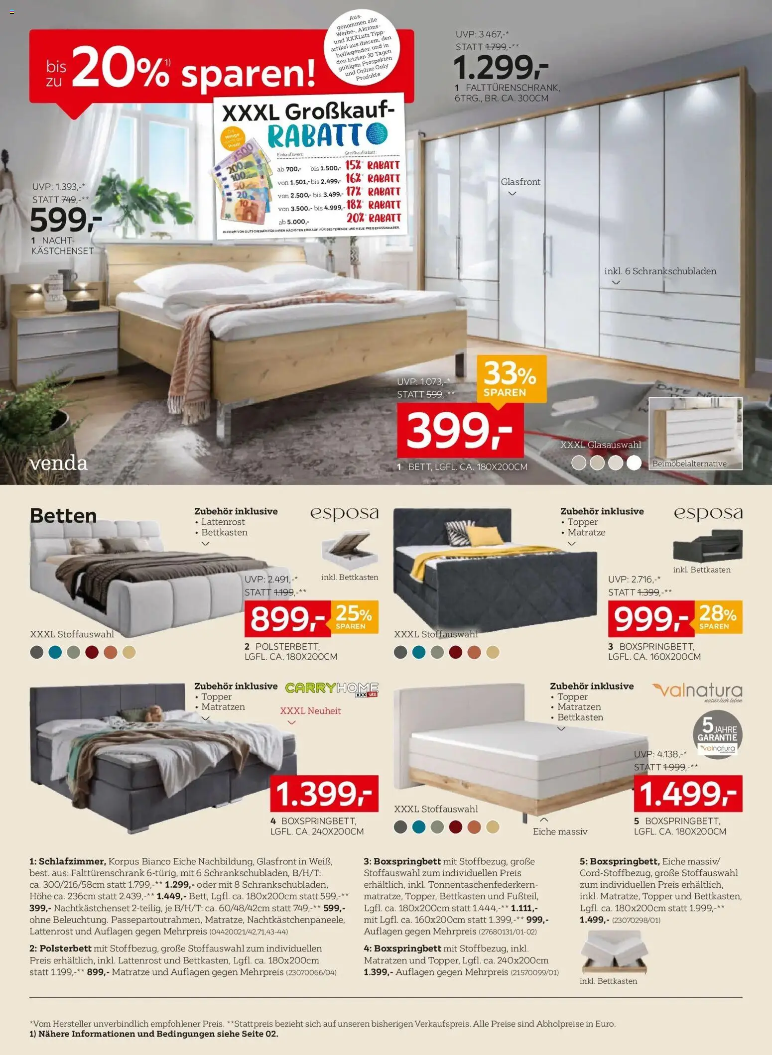XXXLutz Aktuelle Angebote gültig ab 14.04.2026 | Seite: 4 | Produkte: Matratze, Lattenrost