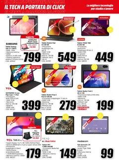 Anteprima del volantino Media World volantino Il Tech A Portata Di Click valido a partire dal 16/07/2026 | Pagina: 2 | Prodotti: Tablet, Tastiera, Speaker, Batteria