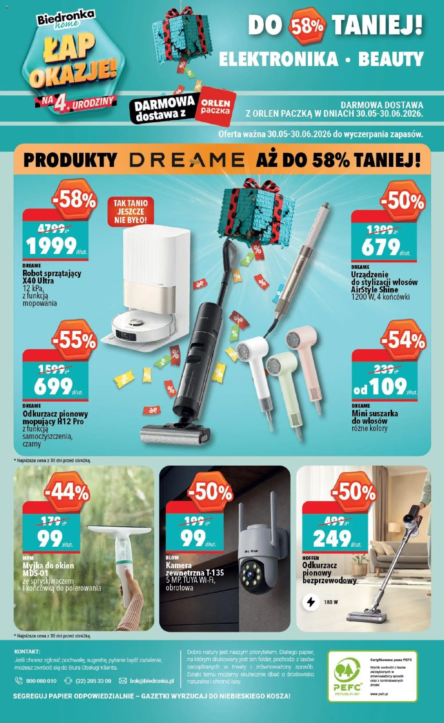 Biedronka gazetka - Home od 30.05.2026 | Strona: 6 | Produkty: Suszarka, Odkurzacz, Suszarka do włosów, Cleaner