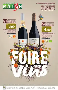 Match Supermarché - Prévisualisation de Match Supermarché Foire aux vins valide à partir de 03/09/2026