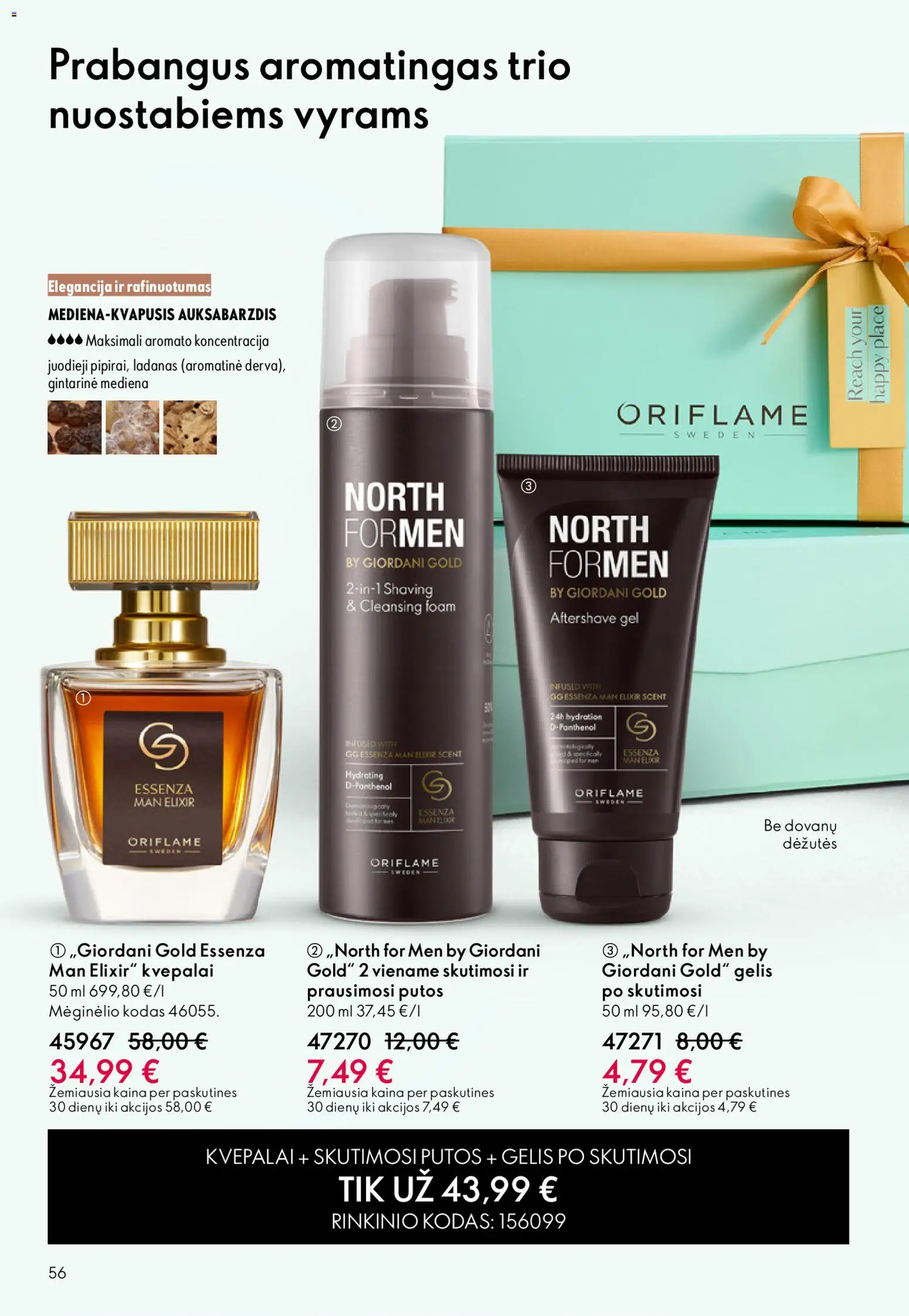 Oriflame akcijos nuo 03.06.2026 | Puslapis: 56 | Prekių: Kvepalai, Skutimosi putos