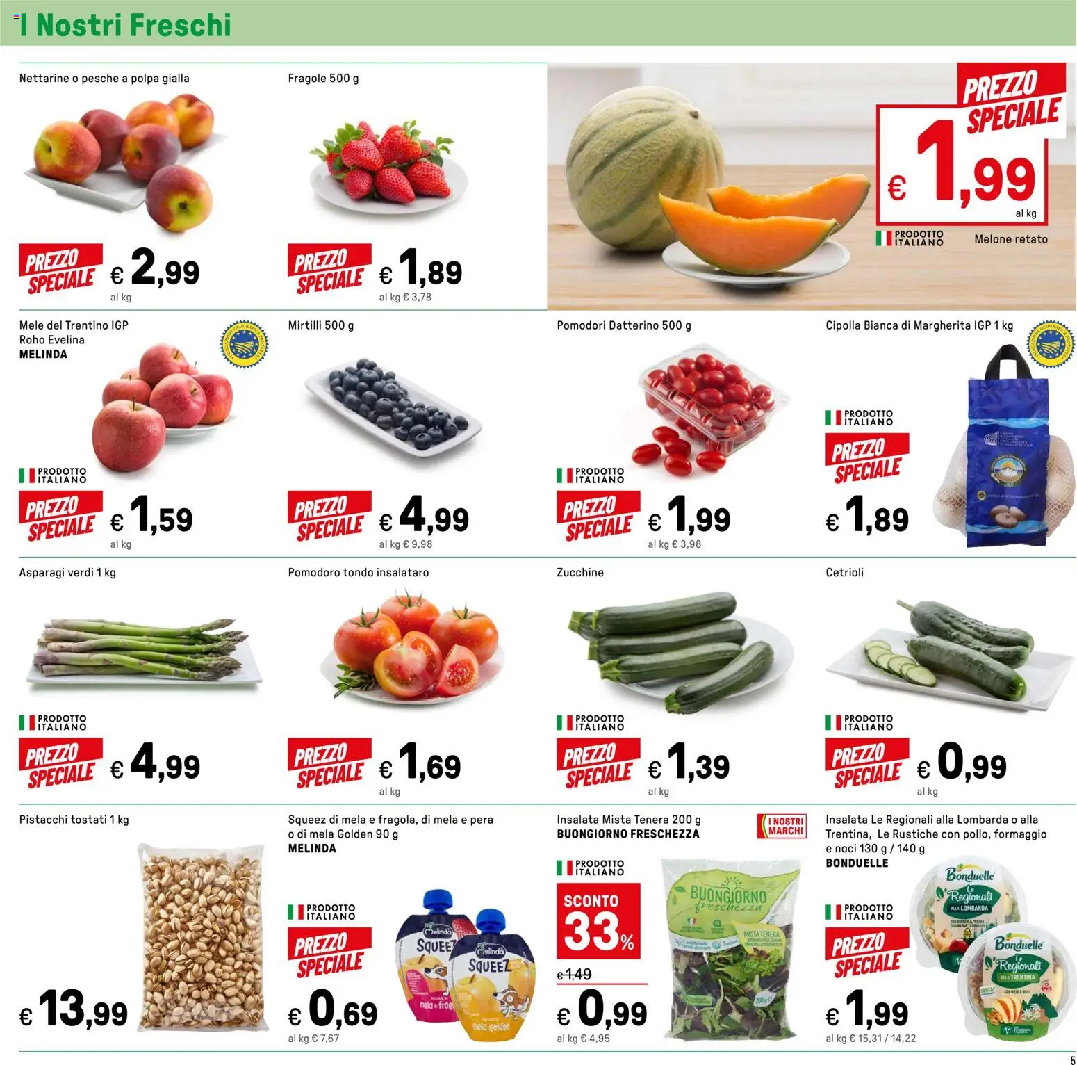 Volantino Iper del 11.05.2026 | Pagina: 5 | Prodotti: Formaggio, Noci, Mirtilli, Zucchine