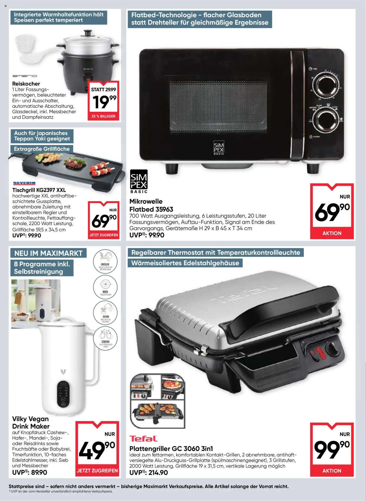 Maximarkt Flugblatt gültig ab 20.08.2026 | Seite: 20 | Produkte: Mikrowelle