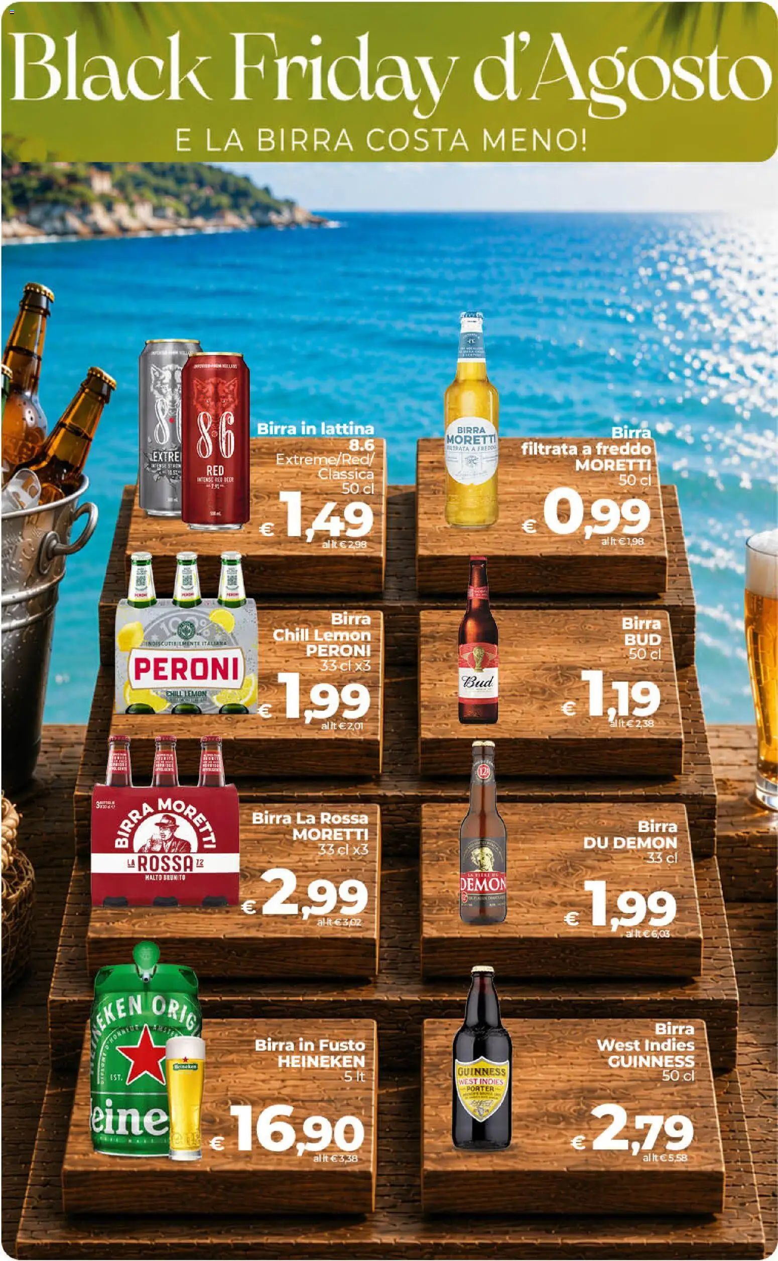 Volantino Ipercoop del 31/07/2026 | Pagina: 9 | Prodotti: Birra, Birra Moretti, Heineken