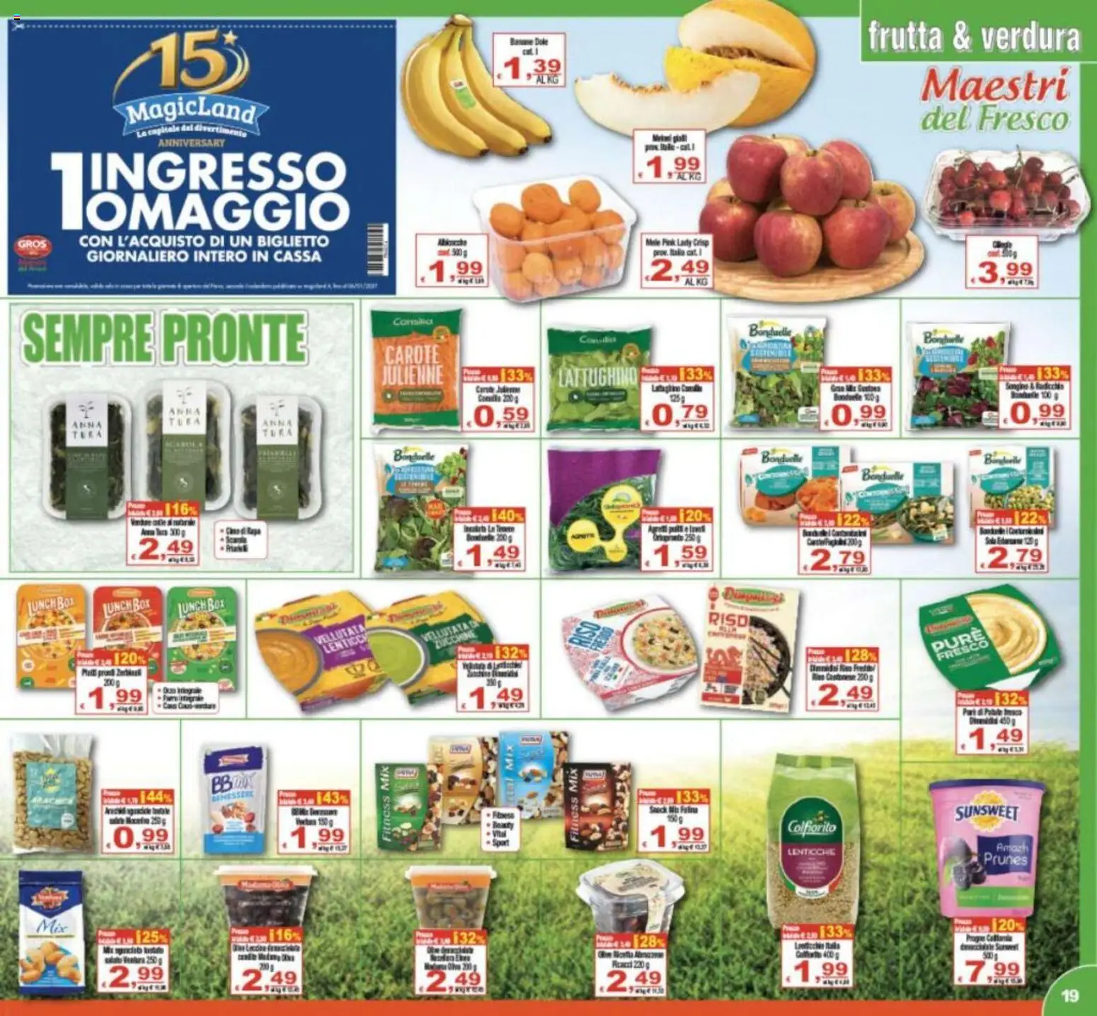 Volantino CTS del 20.05.2026 | Pagina: 19 | Prodotti: Lenticchie, Frutta, Carote, Zucchine