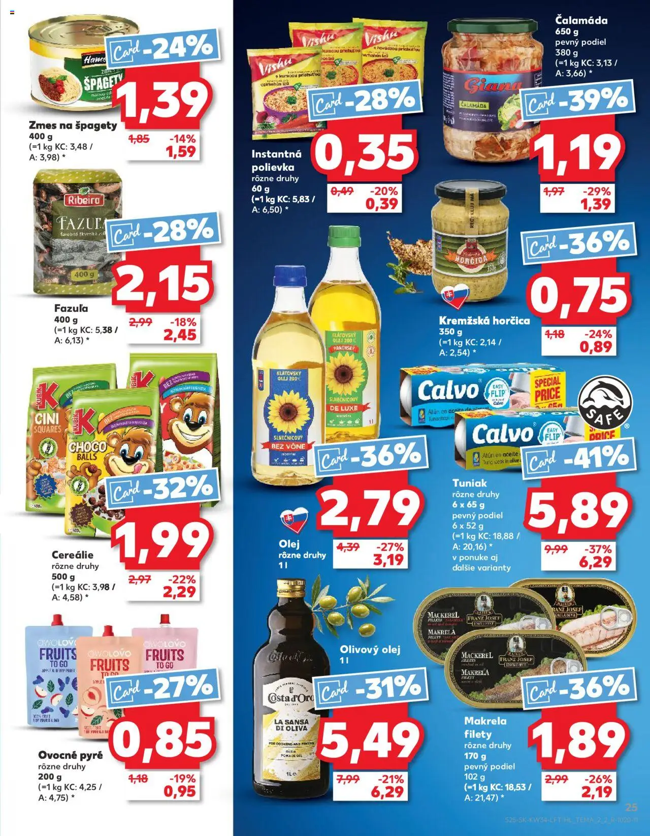 Nové Kaufland akcie – leták je platný od 21.08.2025 | Strana: 25 | Produkty: Tuniak, Fazuľa, Apple, Steak