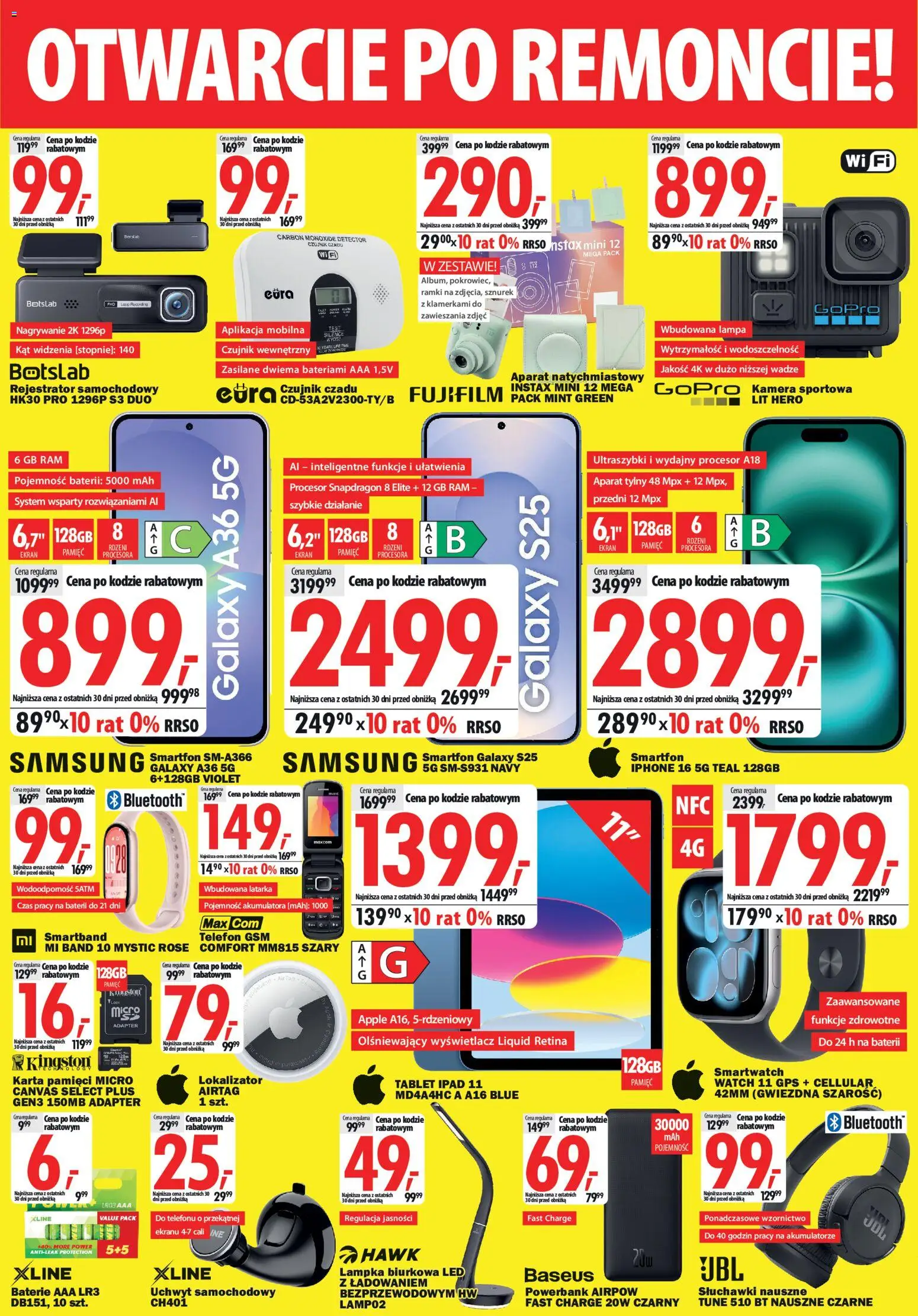 Mediaexpert promocje - Otwarcie po remoncie Płock od 18.06.2026 | Strona: 4 | Produkty: Telefon, Tablet, Adapter, Powerbank