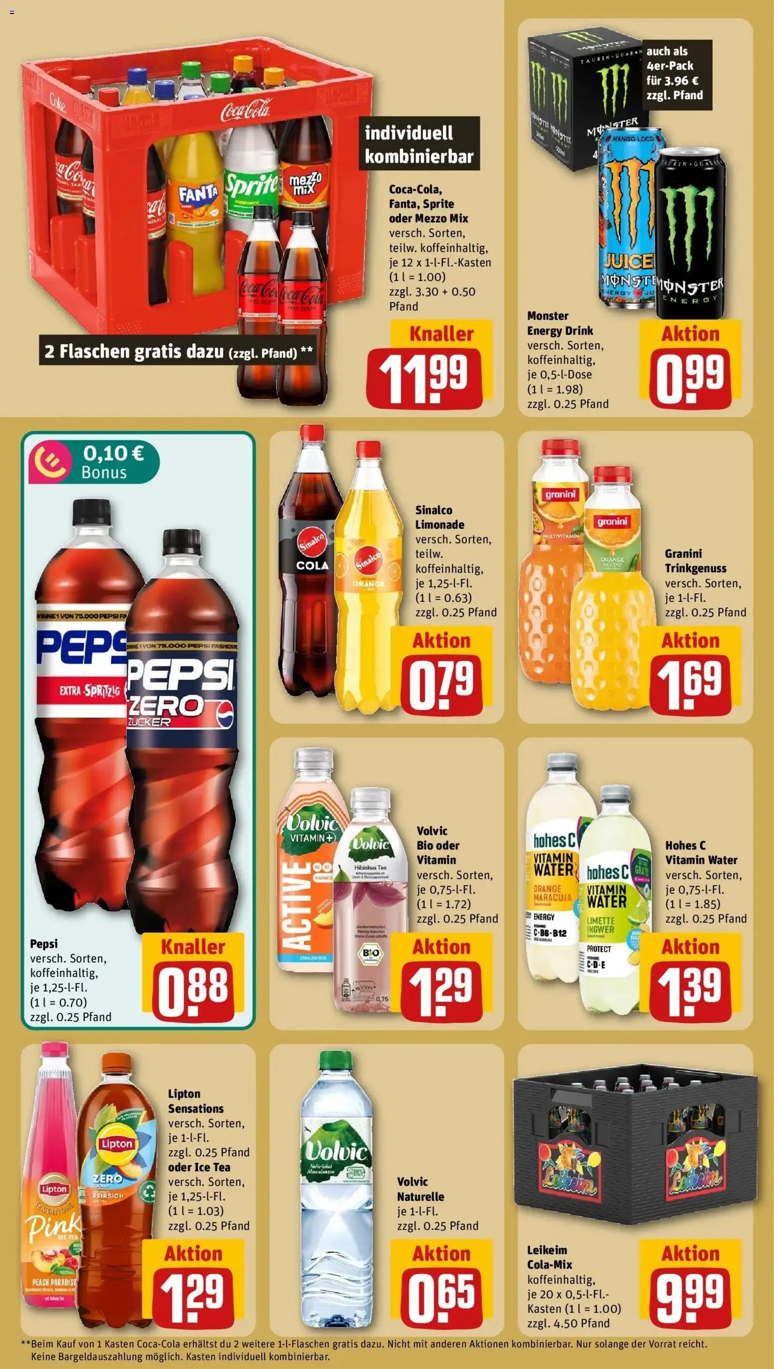 Rewe Prospekt Meuselwitz – gültig ab 27.07.2026 | Seite: 20 | Produkte: Mezzo mix, Cola, Granini, Oder mezzo mix