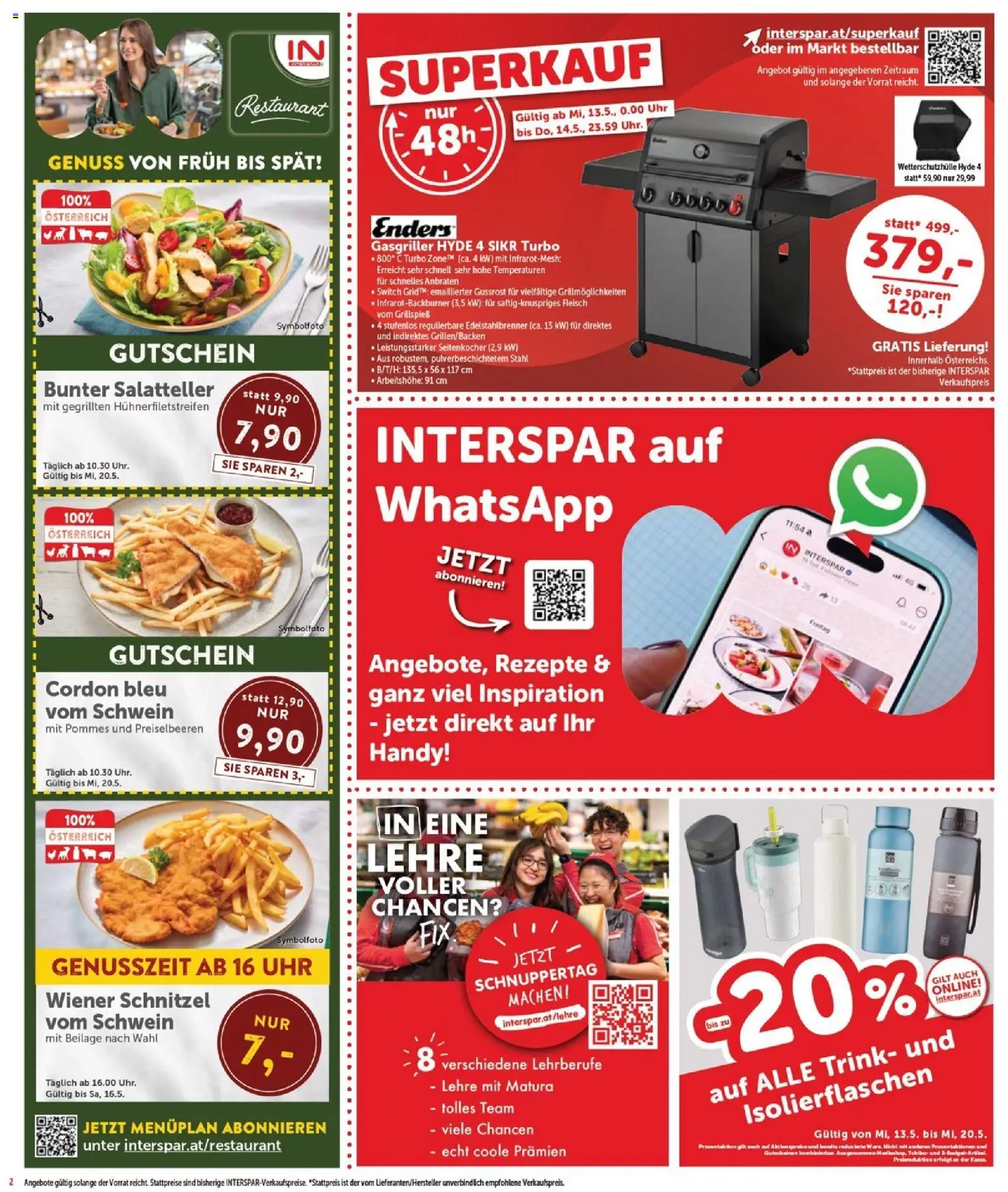 Interspar Flugblatt - Burgenland Sued gültig ab 13.05.2026 | Seite: 2 | Produkte: Uhr