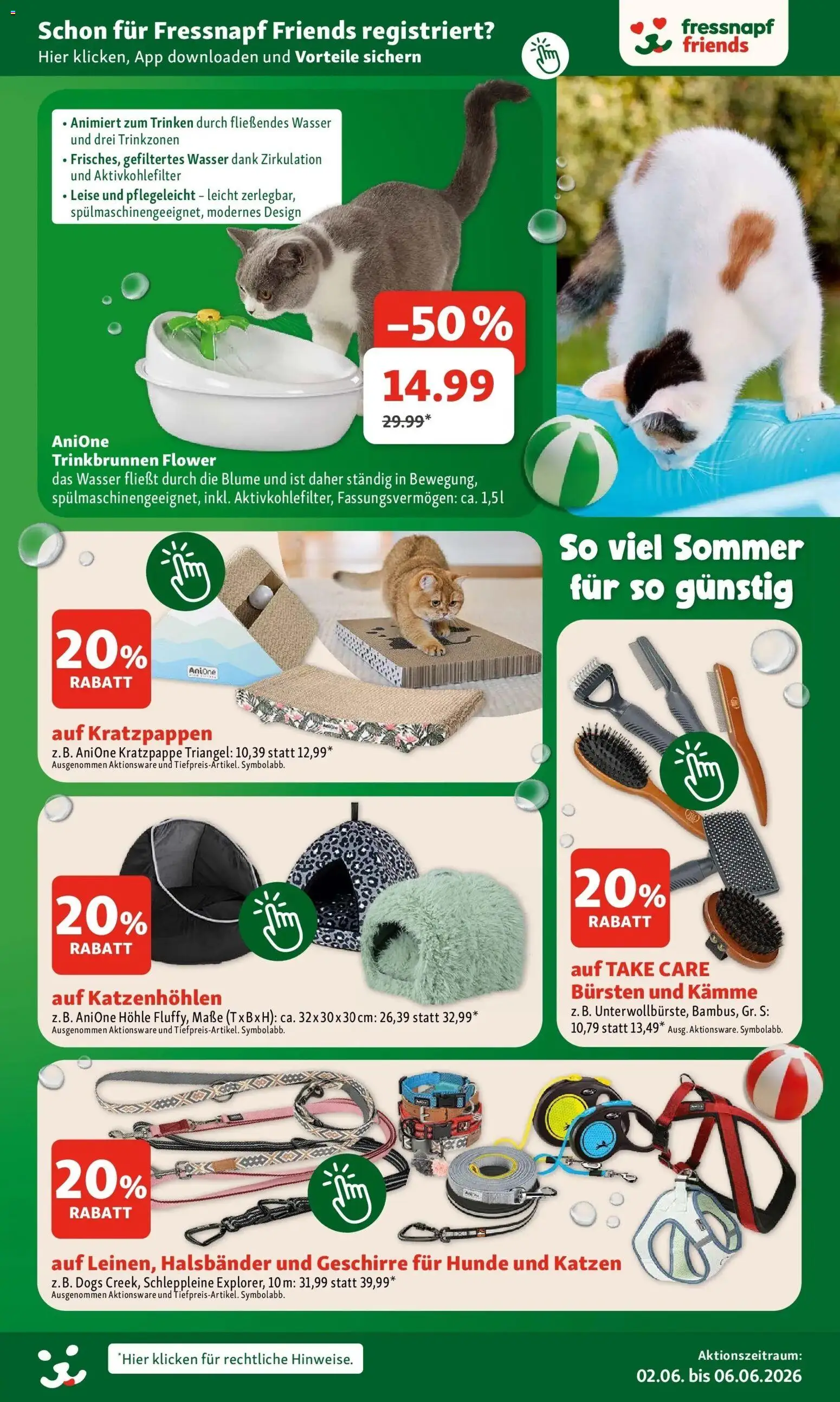 Fressnapf Flugblatt gültig ab 02.06.2026 | Seite: 3 | Produkte: Wasser