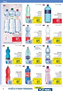 Metro leták platný od 01.07.2026 | Strana: 26 | Produkty: Magnesia, Mattoni, Minerálna voda, Baldovská