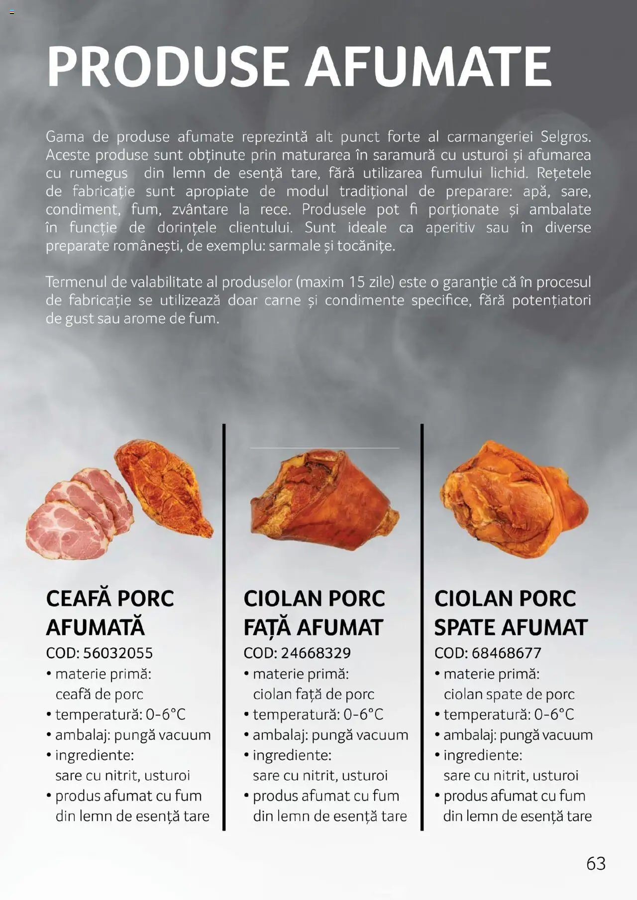 Noul catalog Selgros – valabil de la 27.04.2023 | Pagină: 63 | Produse: Pungă, Keçeli kalem, Carne De Porc, Sare