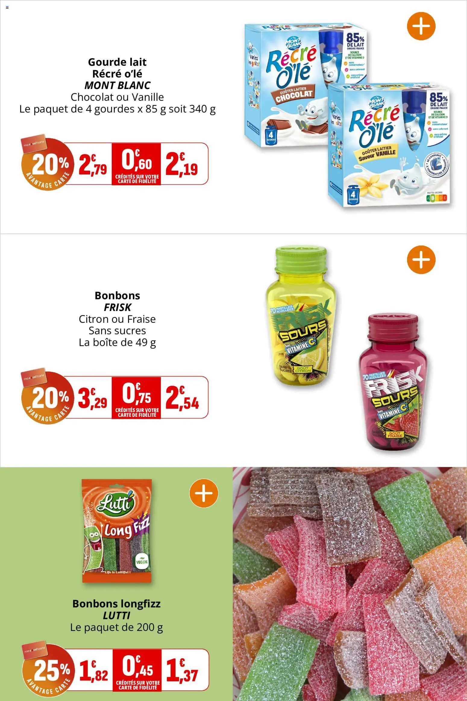 {H1} | Page: 17 | Produits: Fraise, Vanille, Lait, Bonbons