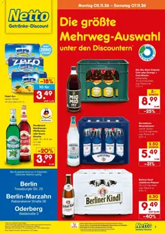 Netto Marken-Discount Prospekt Berlin ab 02.11.2026 gültig