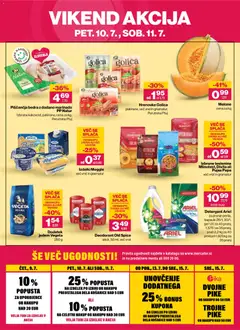 Mercator katalog akcije – veljaven od 09.07.2026 | Stran: 32 | Izdelki: Hrenovke, Piščančja bedra, Deodorant, Testenine