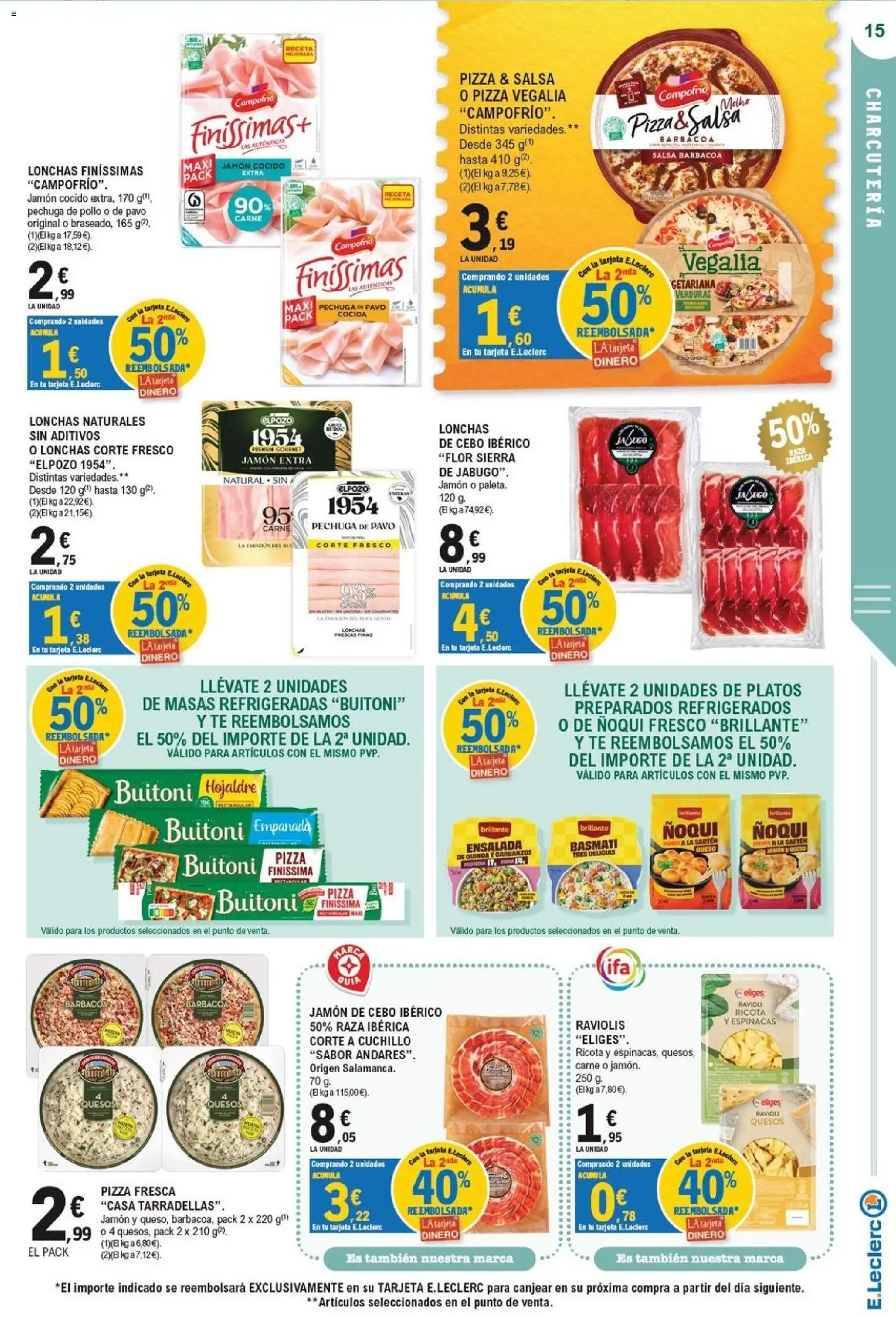 E.Leclerc - Ciudad Real │ válido desde el 07/10/2026 | Página: 15 | Productos: Queso, Jamón cocido, Té, Ensalada